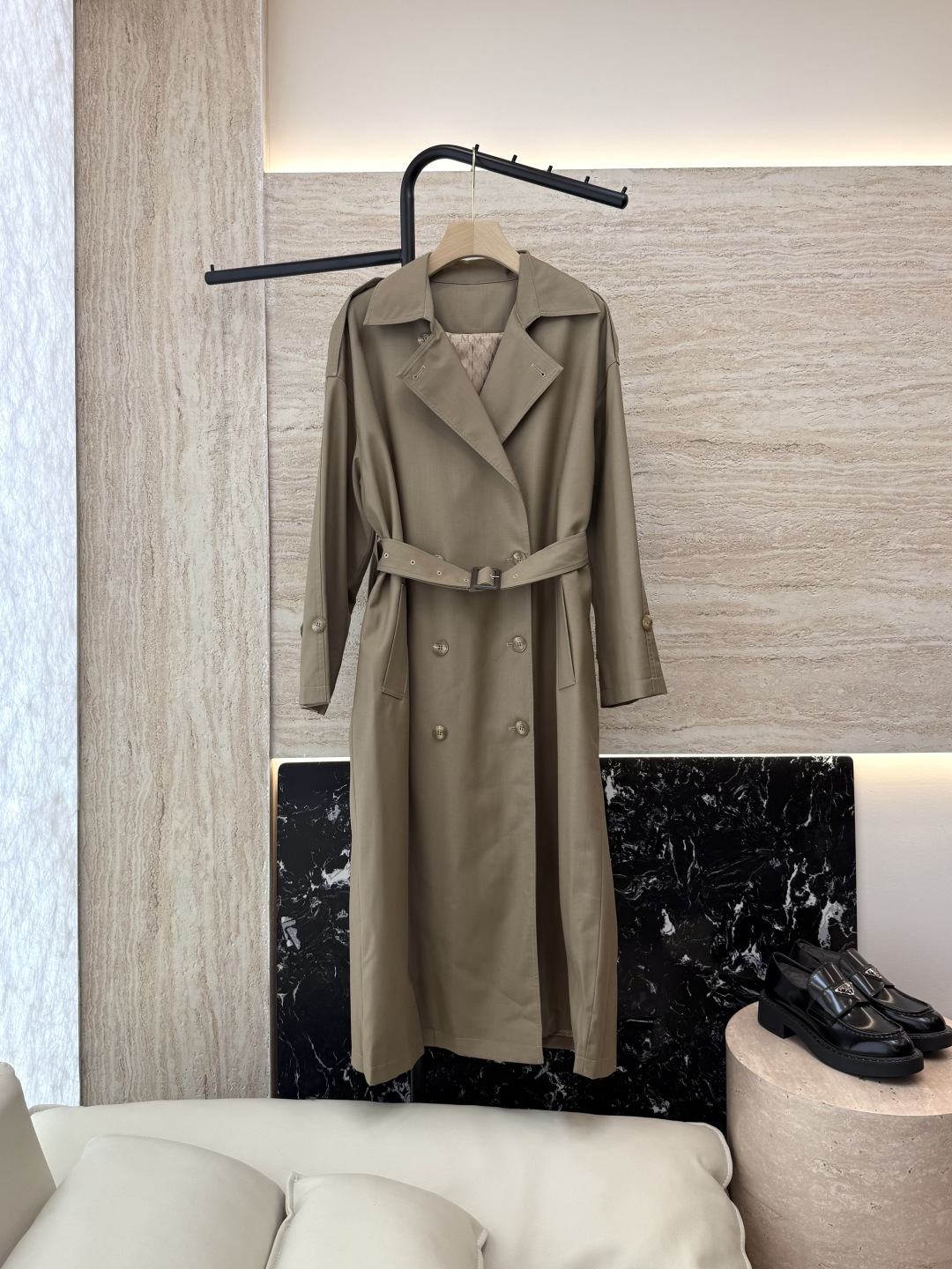 NO:473179,LM013# new windbreaker P Max double-breasted latest mid-length windbreaker two colors SML, alexander wang19860909LM013#新款风衣P Max 双排扣最新款中长风衣 两色 SML,,alexander wang,Women's clothing