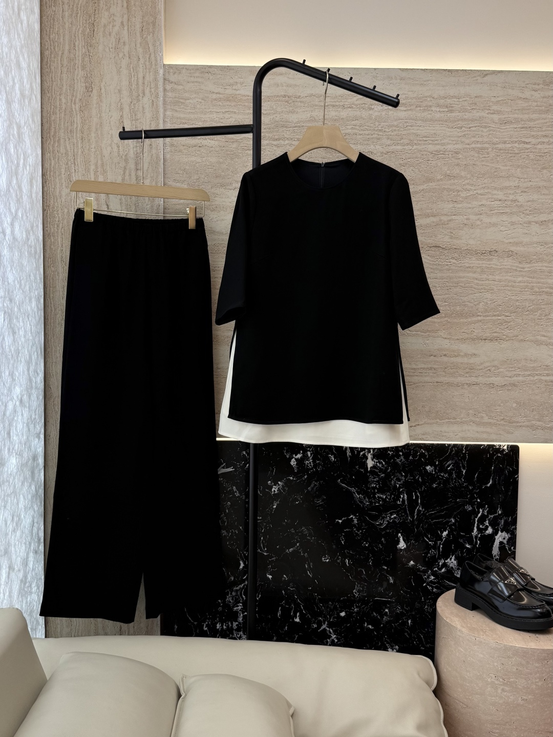 NO:487641,YML047# new set Acetate sleeveless vest top trousers set SMLXL,,alexander wang19860909YML047#新款套装 醋酸无袖背心上衣长裤套装 SMLXL,,alexander wang,Women's clothing