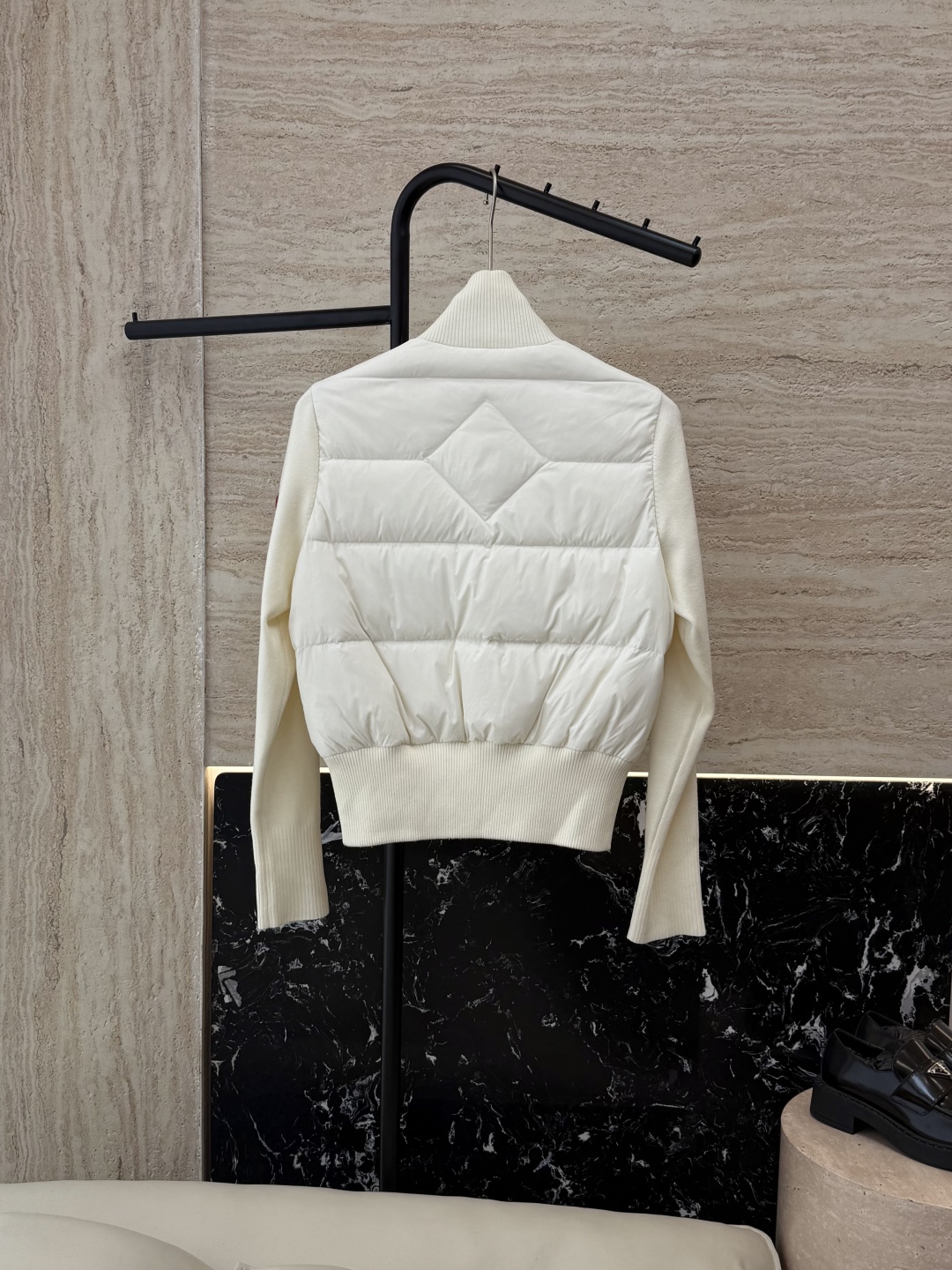 25013#新款羽绒服⚠️💕Canada Goose 加拿大鹅 顶级版 90%白鸭绒 绵羊毛针织袖 拼接