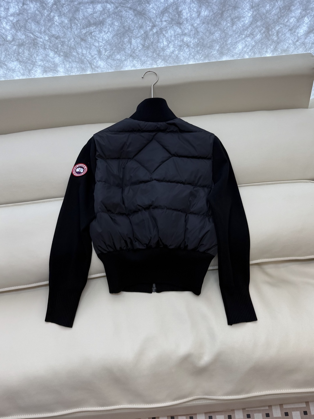 M2525#新款羽绒服⚠️💕Canada Goose 加拿大鹅 顶级版 90%白鸭绒 绵羊毛针织袖 拼接