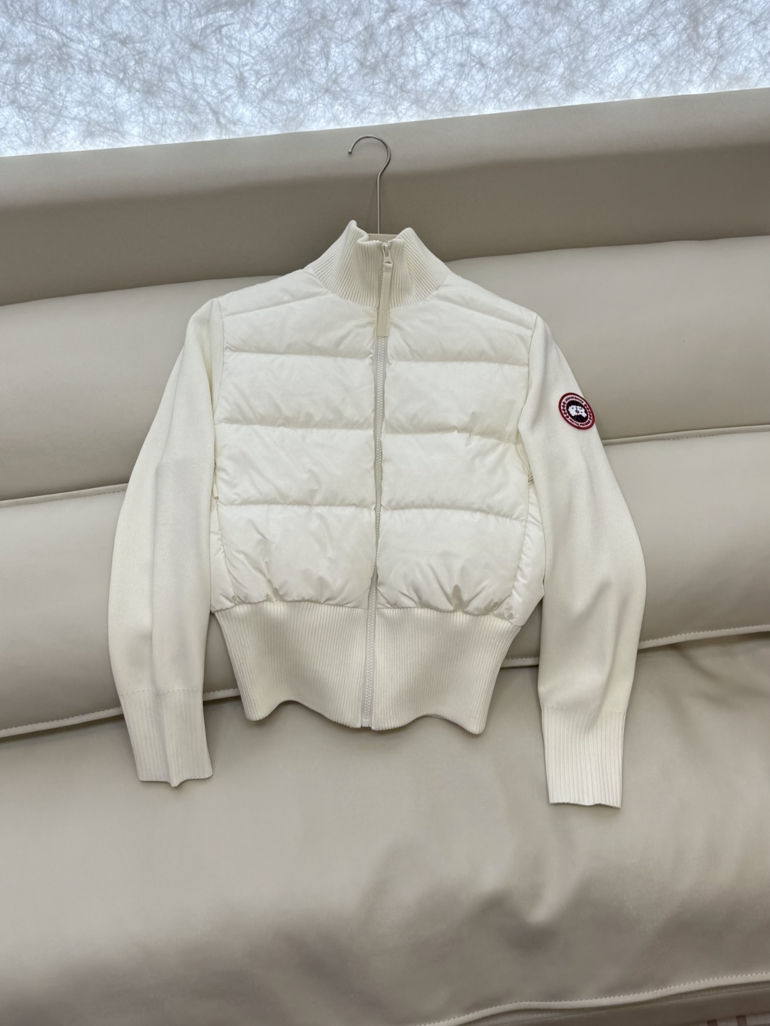 M2525#新款羽绒服⚠️💕Canada Goose 加拿大鹅 顶级版 90%白鸭绒 绵羊毛针织袖 拼接