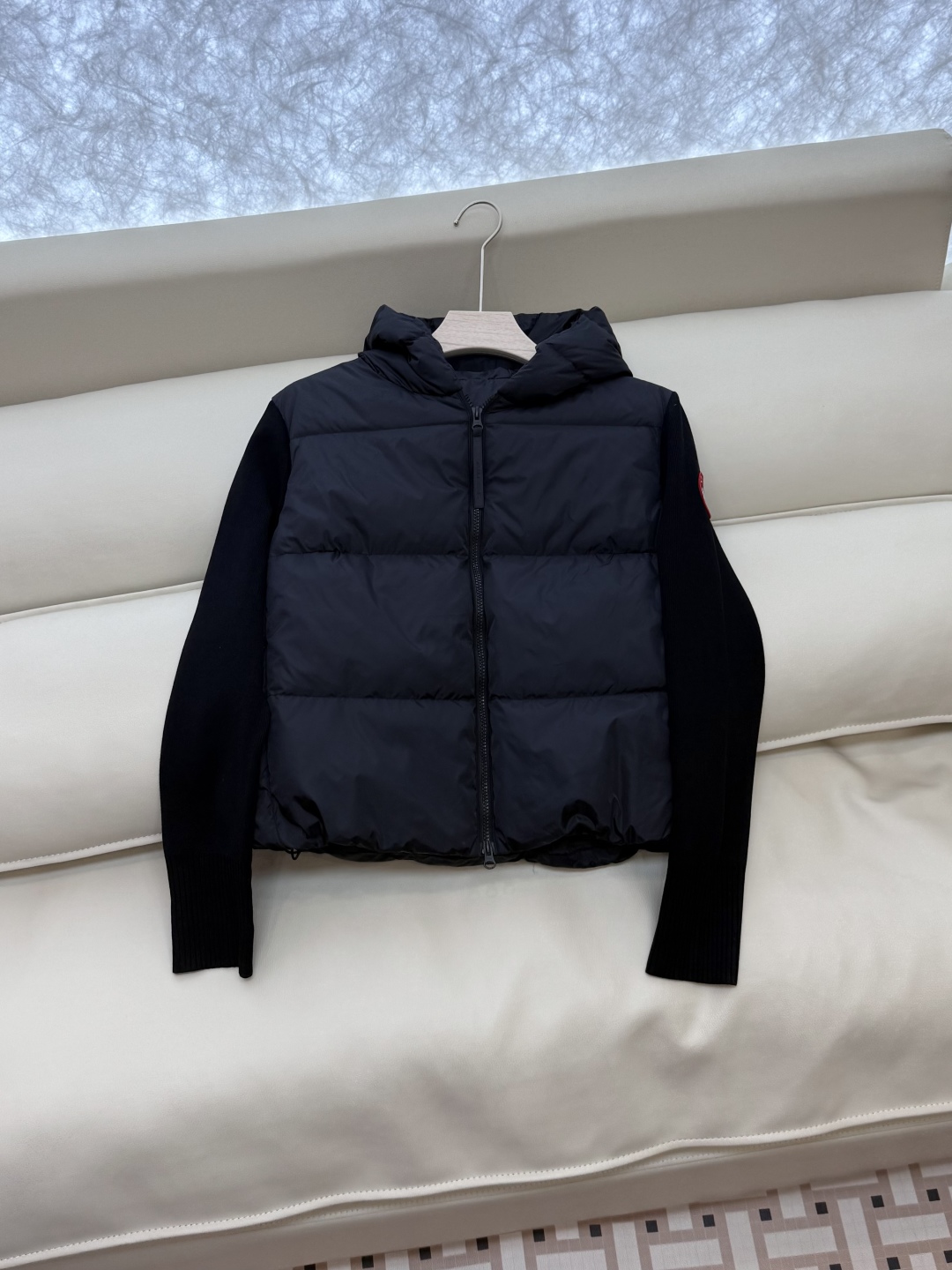 M2526#新款羽绒服⚠️💕Canada Goose 加拿大鹅 顶级版 90%白鸭绒 绵羊毛针织袖 拼接