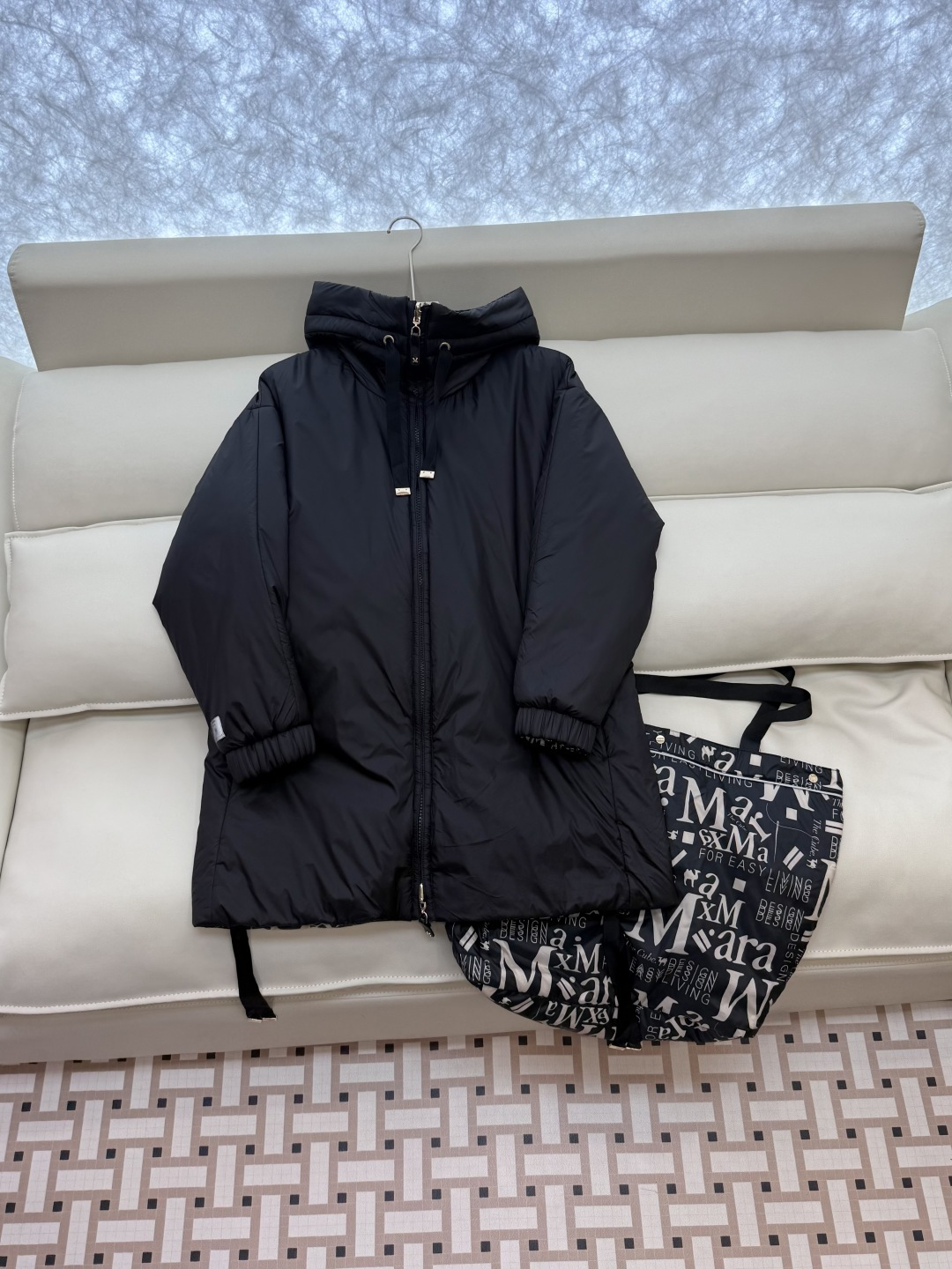 M692#新款驼绒服⚠️💕Max拉链款 48% 骆驼绒 4%桑蚕丝 进口面料 骆驼绒棉服 中长款 两面穿