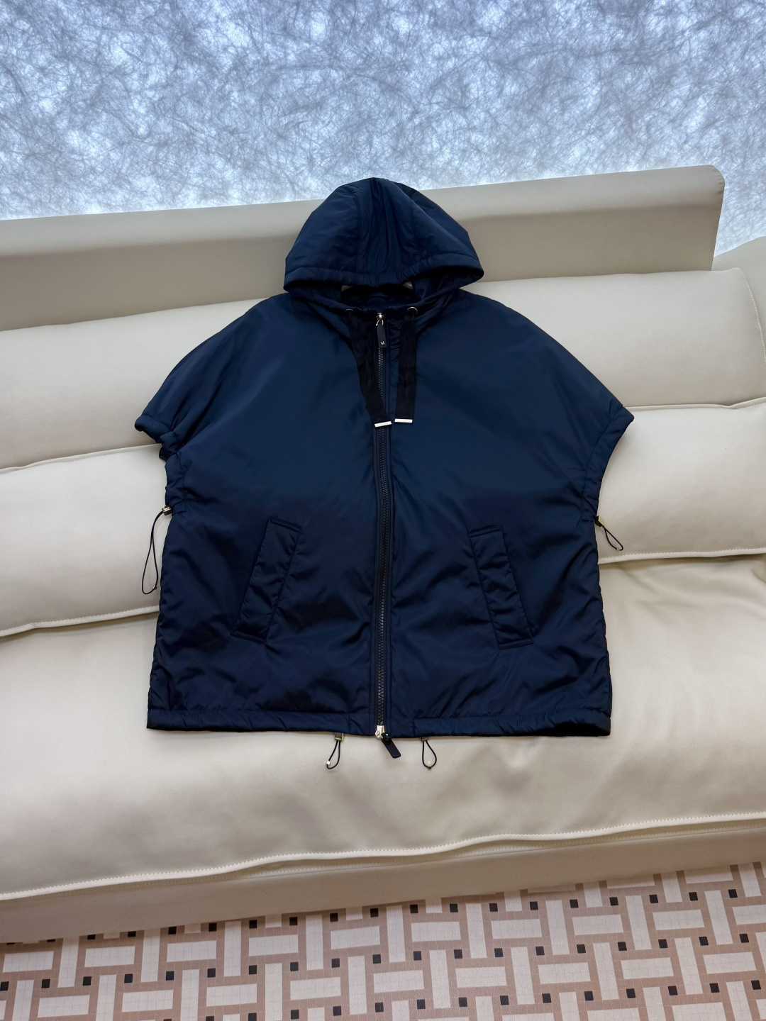 29315#新款⚠️💕max mara 专柜款 宽松 骆驼绒 斗篷外套 咖色 蓝色 S M