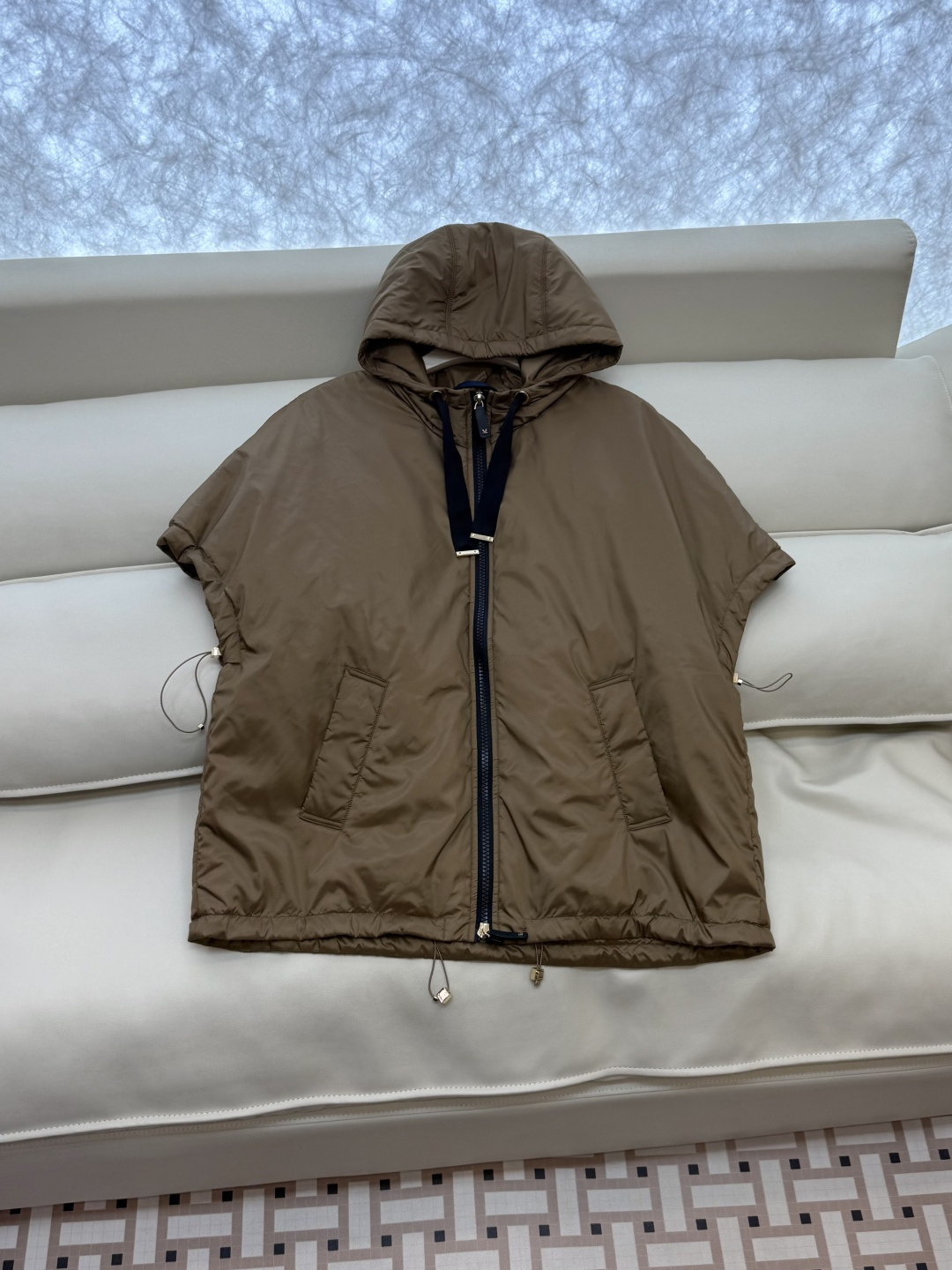 29315#新款⚠️💕max mara 专柜款 宽松 骆驼绒 斗篷外套 咖色 蓝色 S M