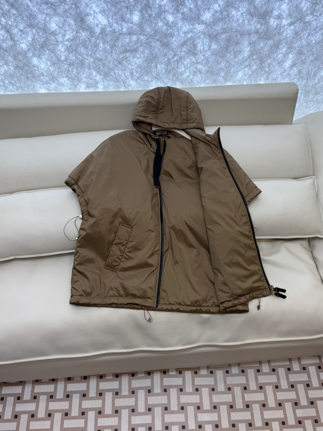 29315#新款⚠️💕max mara 专柜款 宽松 骆驼绒 斗篷外套 咖色 蓝色 S M