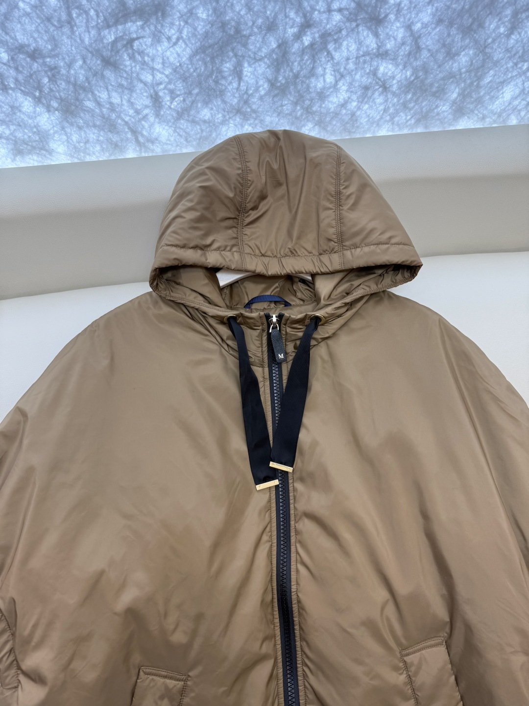 29315#新款⚠️💕max mara 专柜款 宽松 骆驼绒 斗篷外套 咖色 蓝色 S M