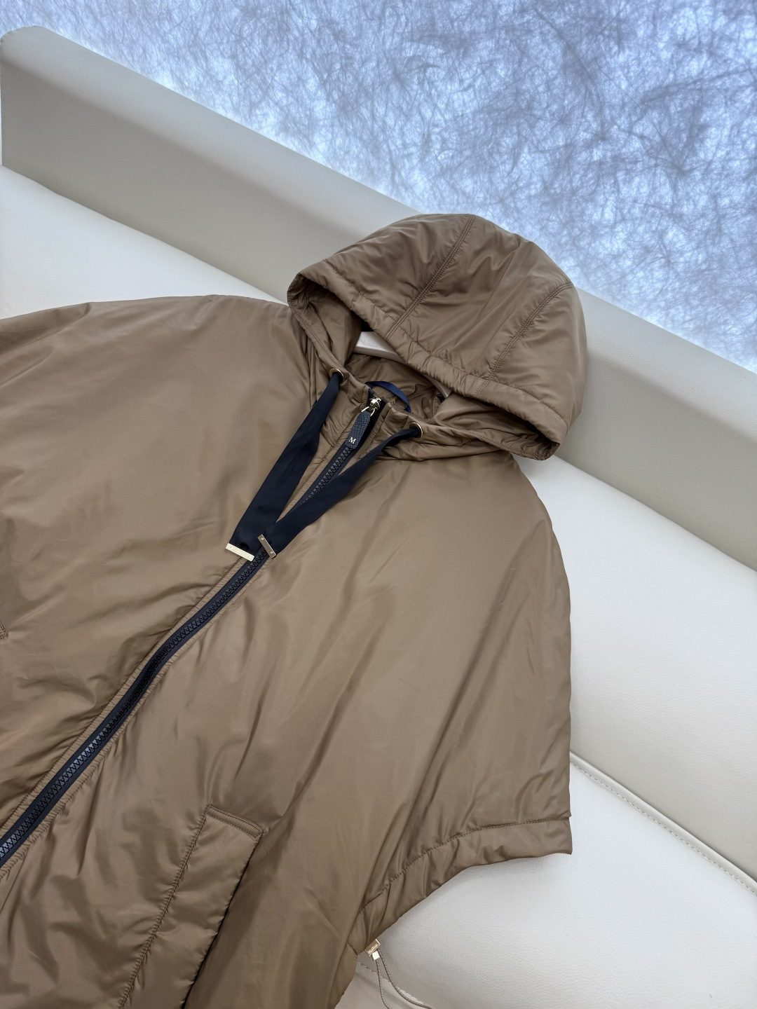 29315#新款⚠️💕max mara 专柜款 宽松 骆驼绒 斗篷外套 咖色 蓝色 S M