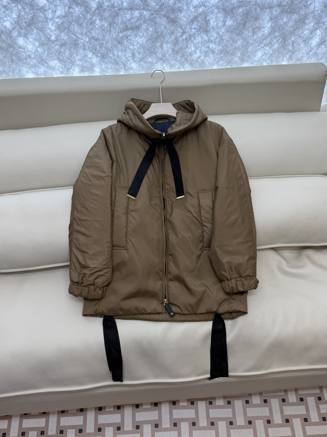 29316#新款驼绒服⚠️💕max mara 专柜款 宽松 骆驼绒 拉链款外套 咖色 蓝色 S M L