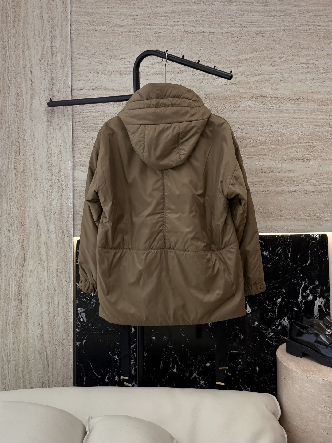 29316#新款驼绒服⚠️💕max mara 专柜款 宽松 骆驼绒 拉链款外套 咖色 蓝色 S M L