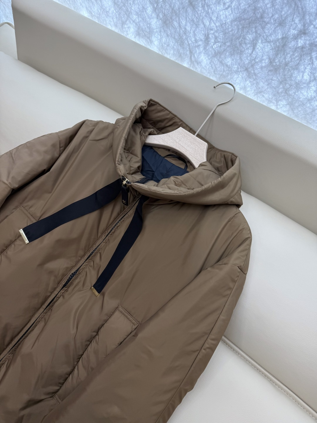 29316#新款驼绒服⚠️💕max mara 专柜款 宽松 骆驼绒 拉链款外套 咖色 蓝色 S M L