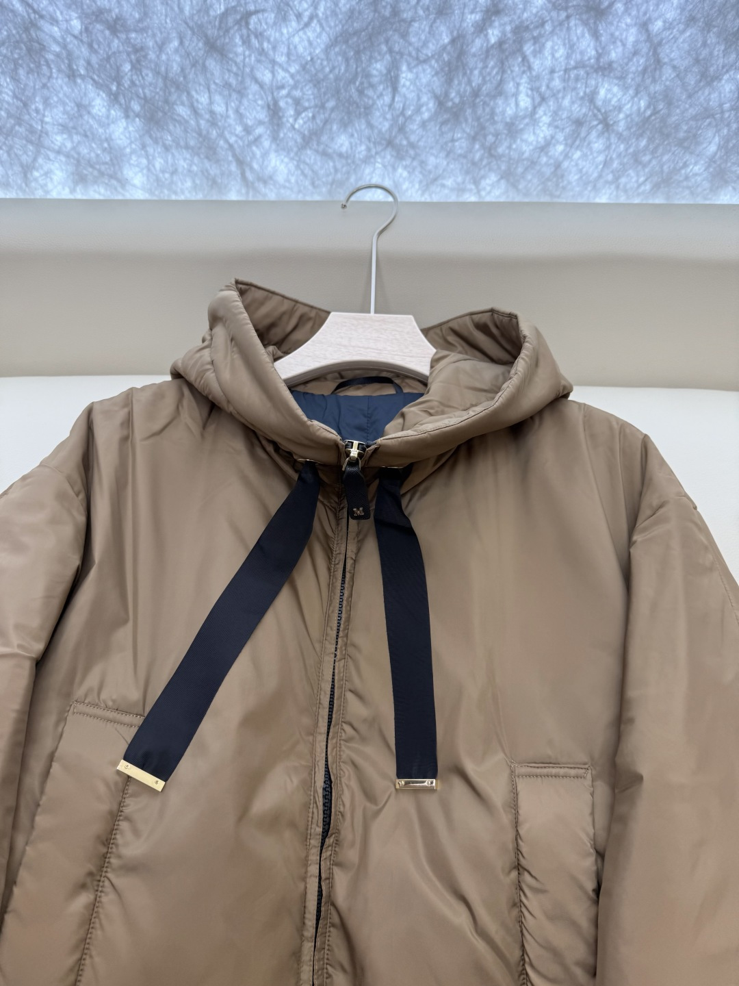 29316#新款驼绒服⚠️💕max mara 专柜款 宽松 骆驼绒 拉链款外套 咖色 蓝色 S M L