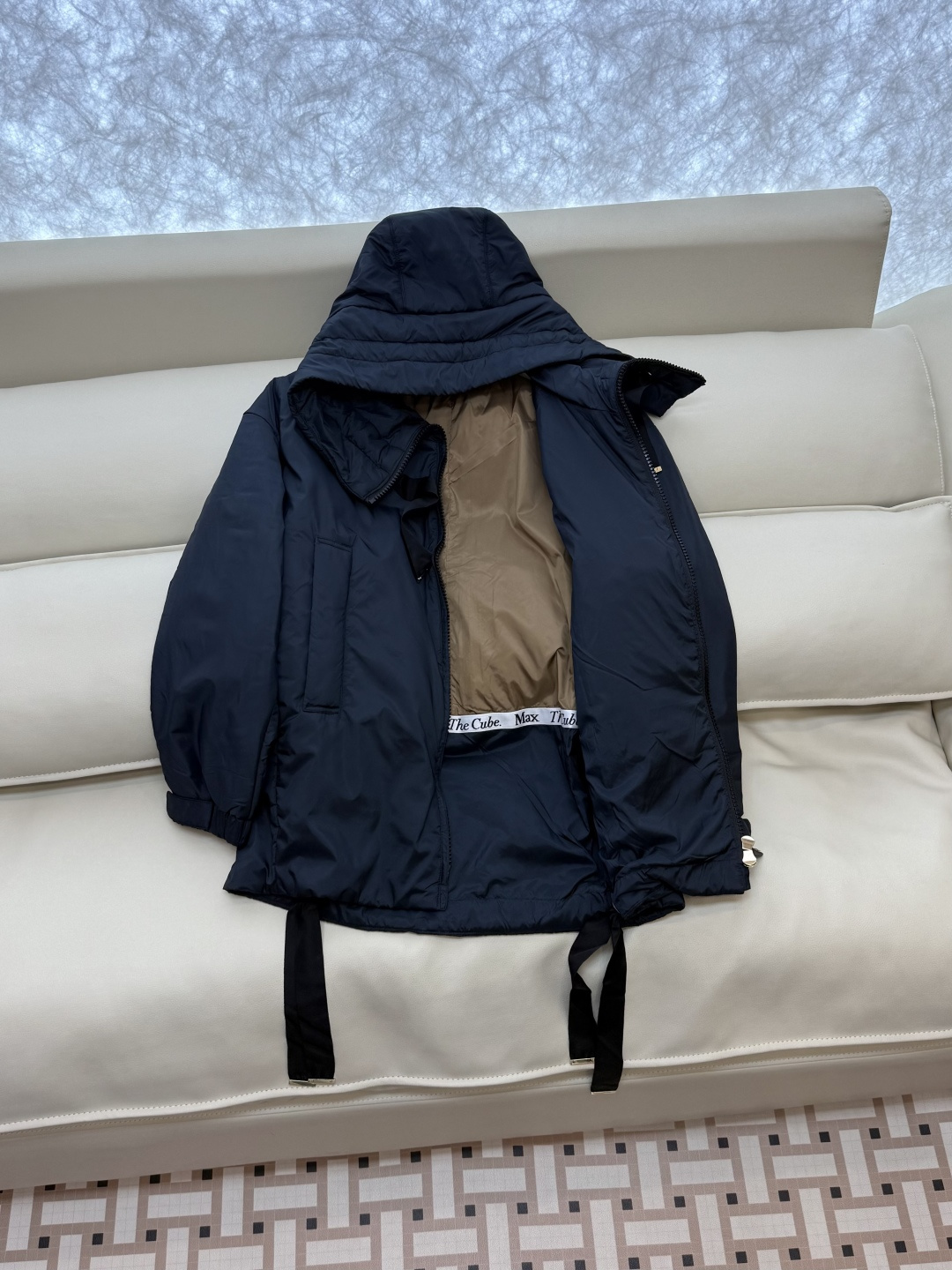 29316#新款驼绒服⚠️💕max mara 专柜款 宽松 骆驼绒 拉链款外套 咖色 蓝色 S M L