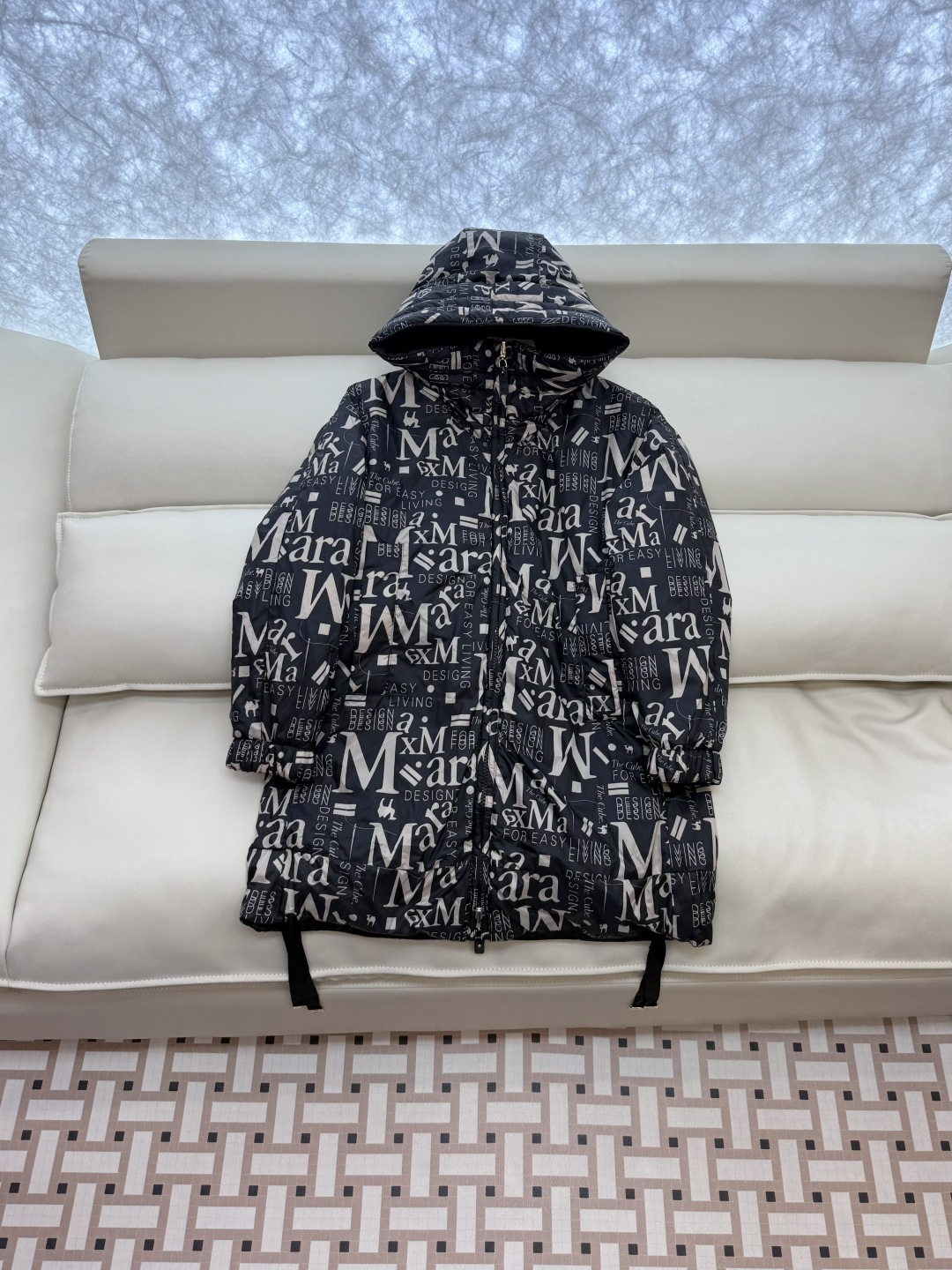 M692#新款驼绒服⚠️💕Max拉链款 48% 骆驼绒 4%桑蚕丝 进口面料 骆驼绒棉服 中长款 两面穿