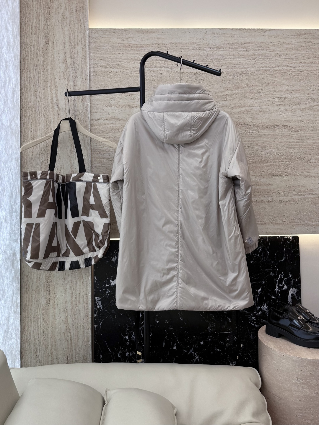 M692#新款驼绒服⚠️💕Max拉链款 48% 骆驼绒 4%桑蚕丝 进口面料 骆驼绒棉服 中长款 两面穿