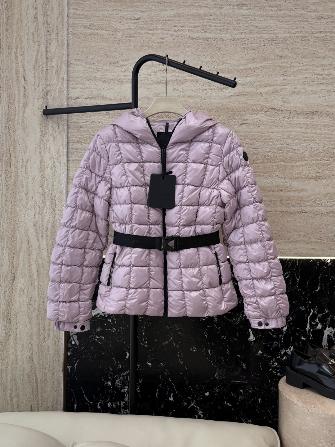 NO:534733,New down jacket with dust bag MN5023# Mon masked running volume 90 white goose down jacket Small plaid long sleeve slim down jacket Black Purple 0/1/2 size, Moncler, down jacket, alexander wang19860909配防尘袋MN5023#新款羽绒服 Mon蒙口 跑量款 90 白鹅绒 小格子 长袖 修身羽绒服 黑色 紫色 0/1/2码,,Moncler,down jacket,alexander wang,Women's clothing