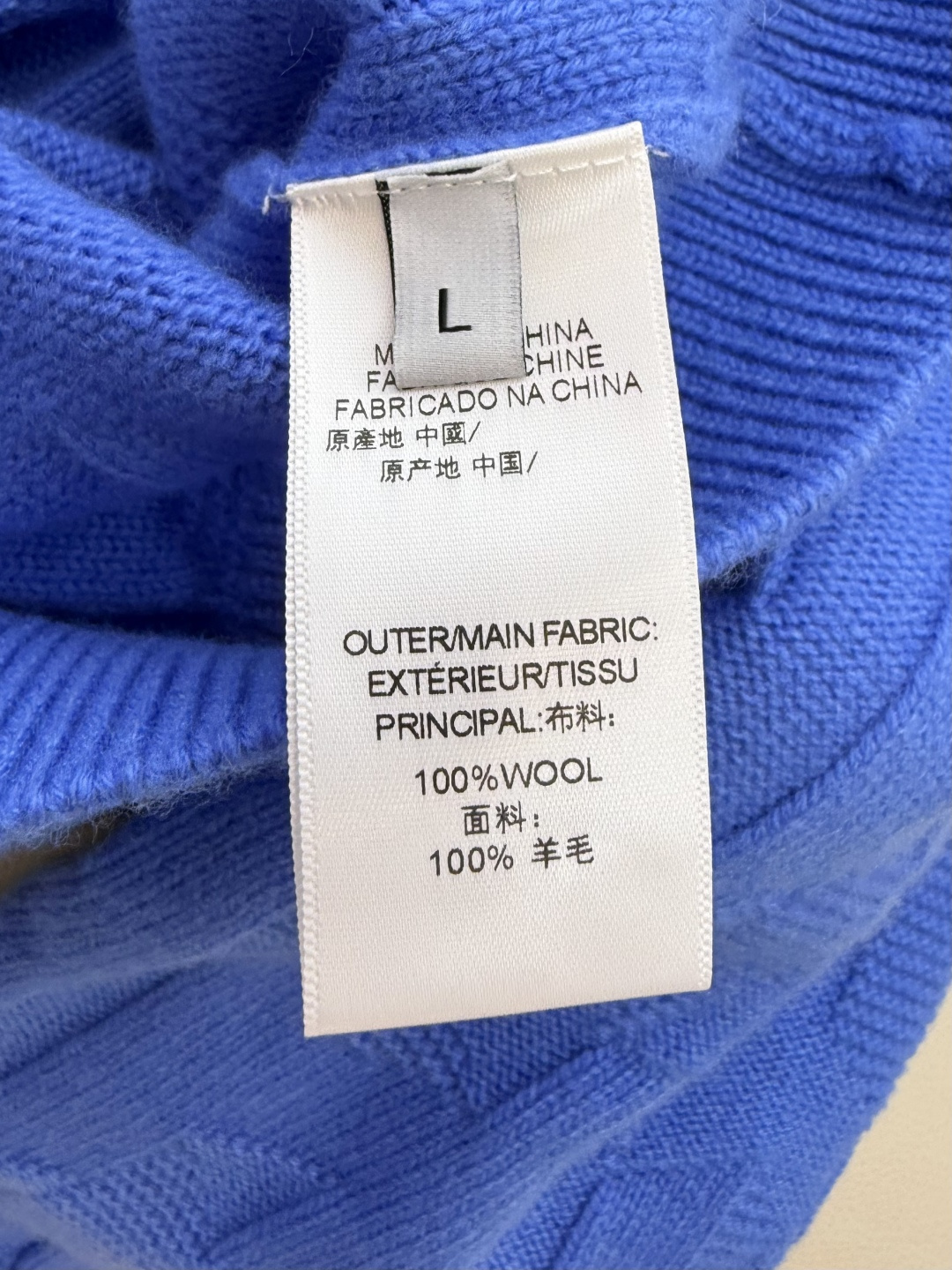 H32577#新款羊毛针织💕H家 爱马仕 100% 羊毛 开衫外套 羊毛针织衫 蓝色 白色 咖色 S-X