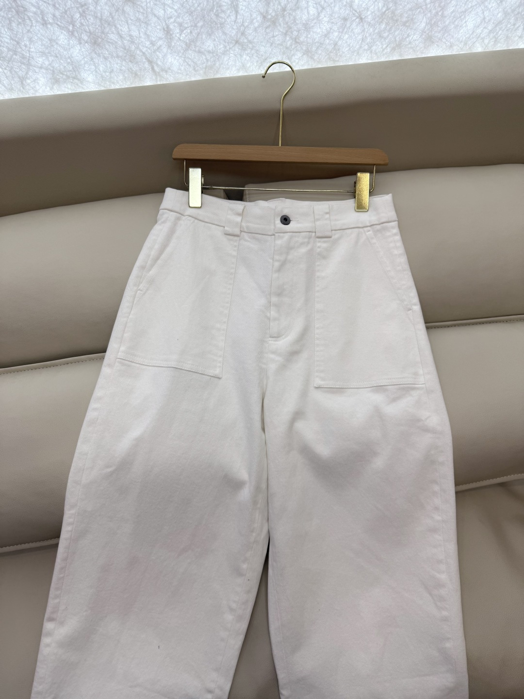 LZ25077#新款裤子🌾BC 工装 对版 秋冬款 裤子 军绿色 白色 SML