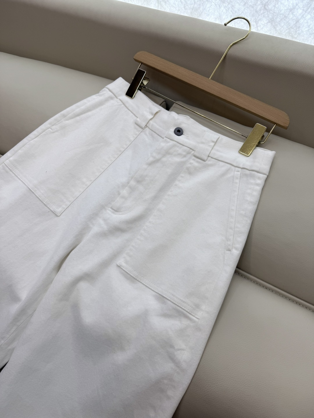 LZ25077#新款裤子🌾BC 工装 对版 秋冬款 裤子 军绿色 白色 SML