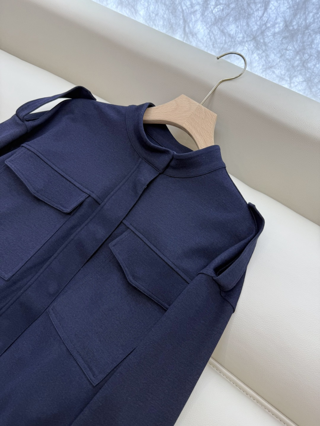 LZ25090#新款套装💕BC 竹纤维羊毛外套➕长裤 套装 灰色 藏青色 SML