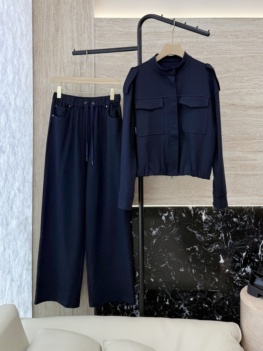 NO:544650,LZ25070# new suit P BC bamboo fiber wool jacket trousers suit gray navy SML,,jackets & coats,alexander wang19860909LZ25070#新款套装P BC 竹纤维羊毛外套长裤 套装 灰色 藏青色 SML,,jackets & coats,alexander wang,Women's clothing