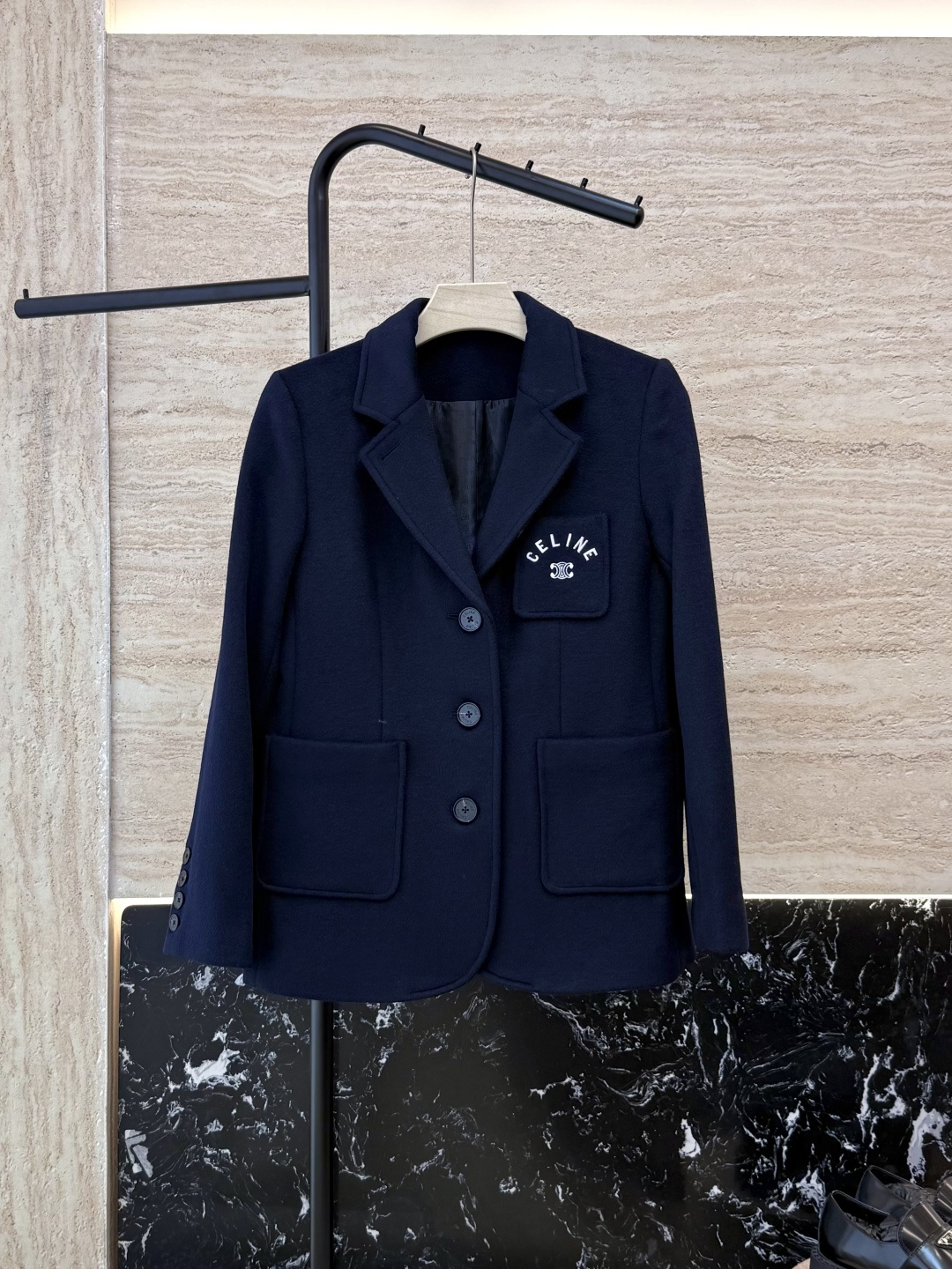 NO:544660,CX0147# new jacket P Celien 70 wool suit jacket Navy blue SML,,celine,jackets & coats,business suit,alexander wang19860909CX0147#新款外套P Celien 70 羊毛 西装外套 藏青色 SML,,celine,jackets & coats,business suit,alexander wang,Women's clothing