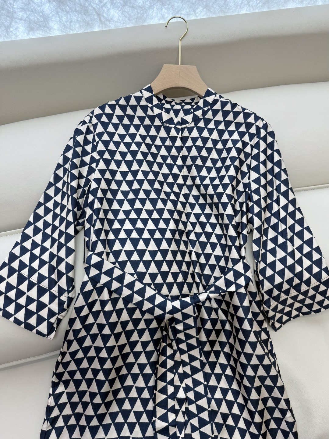 BS987#新款连衣裙💕Max mara 几何图形 100% 斜纹真丝印花 连衣裙 36/38/40/4