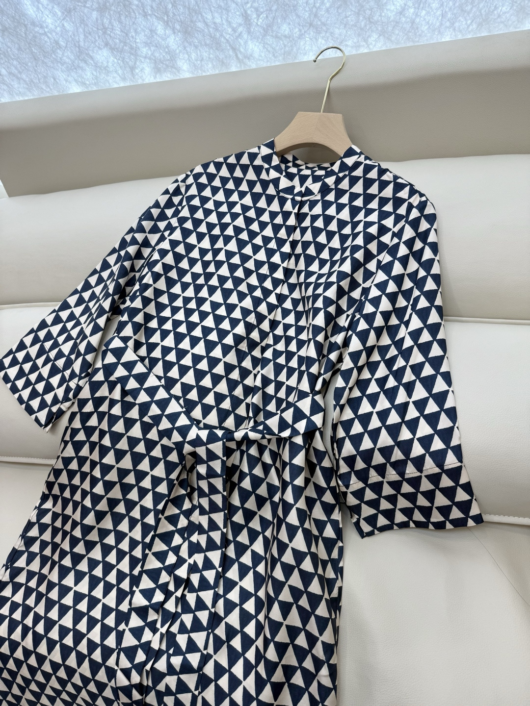 BS987#新款连衣裙💕Max mara 几何图形 100% 斜纹真丝印花 连衣裙 36/38/40/4