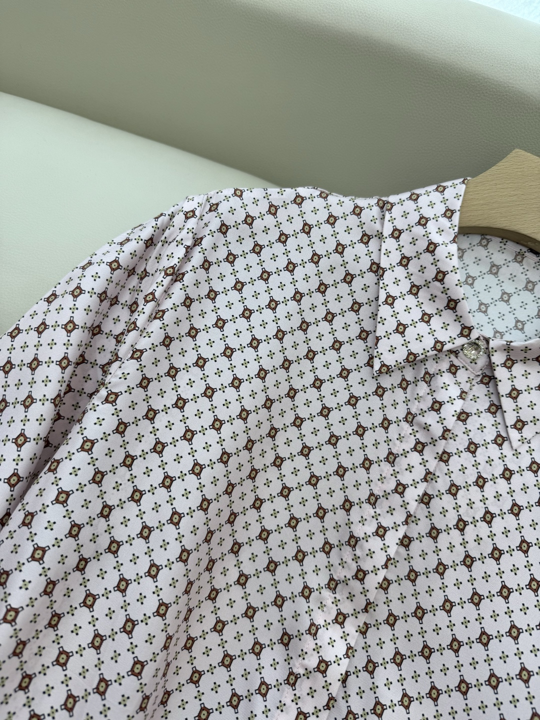 BS998#新款连衣裙💕Max mara 几何图形 配腰带 100% 斜纹真丝印花 连衣裙 36/38/