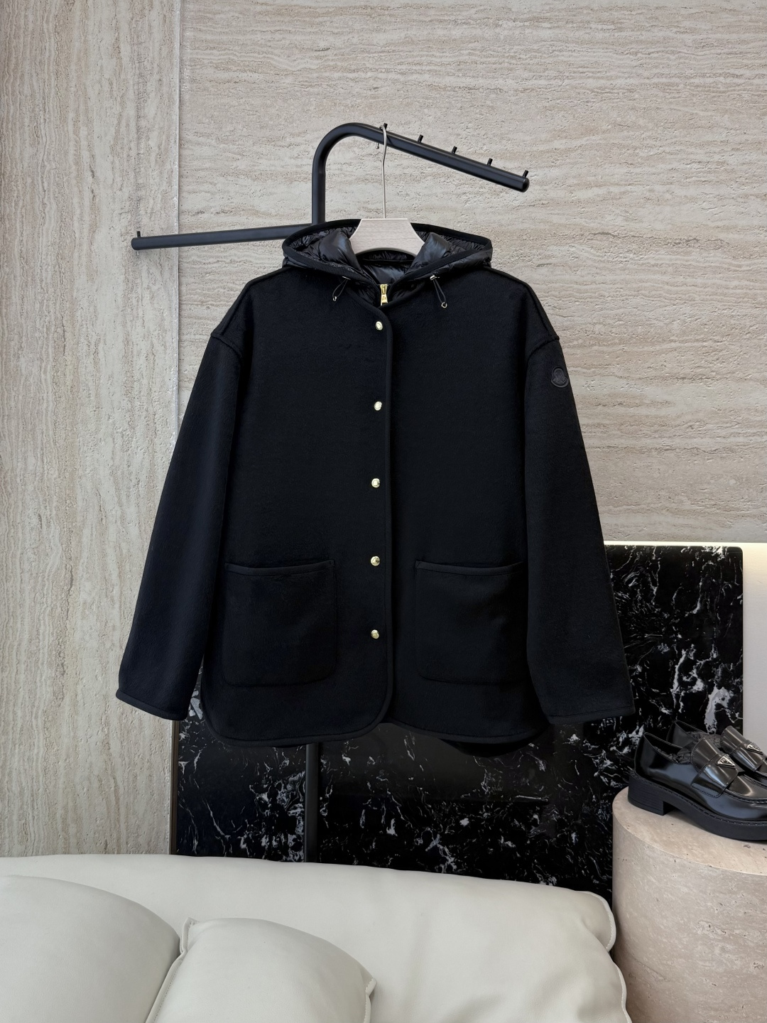 NO:547646,With dust bag WHL020# new down jacket Mon masked top version 90 wool 10 cashmere 90 white goose down jacket Two-piece set Black gray 0-1-2 size, Moncler, down jacket, alexander wang19860909配防尘袋WHL020#新款羽绒服 Mon 蒙口 顶级版 90 羊毛 10 羊绒 90 白鹅绒 大衣 羽绒服 两件套 黑色 灰色 0-1-2码,,Moncler,down jacket,alexander wang,Women's clothing