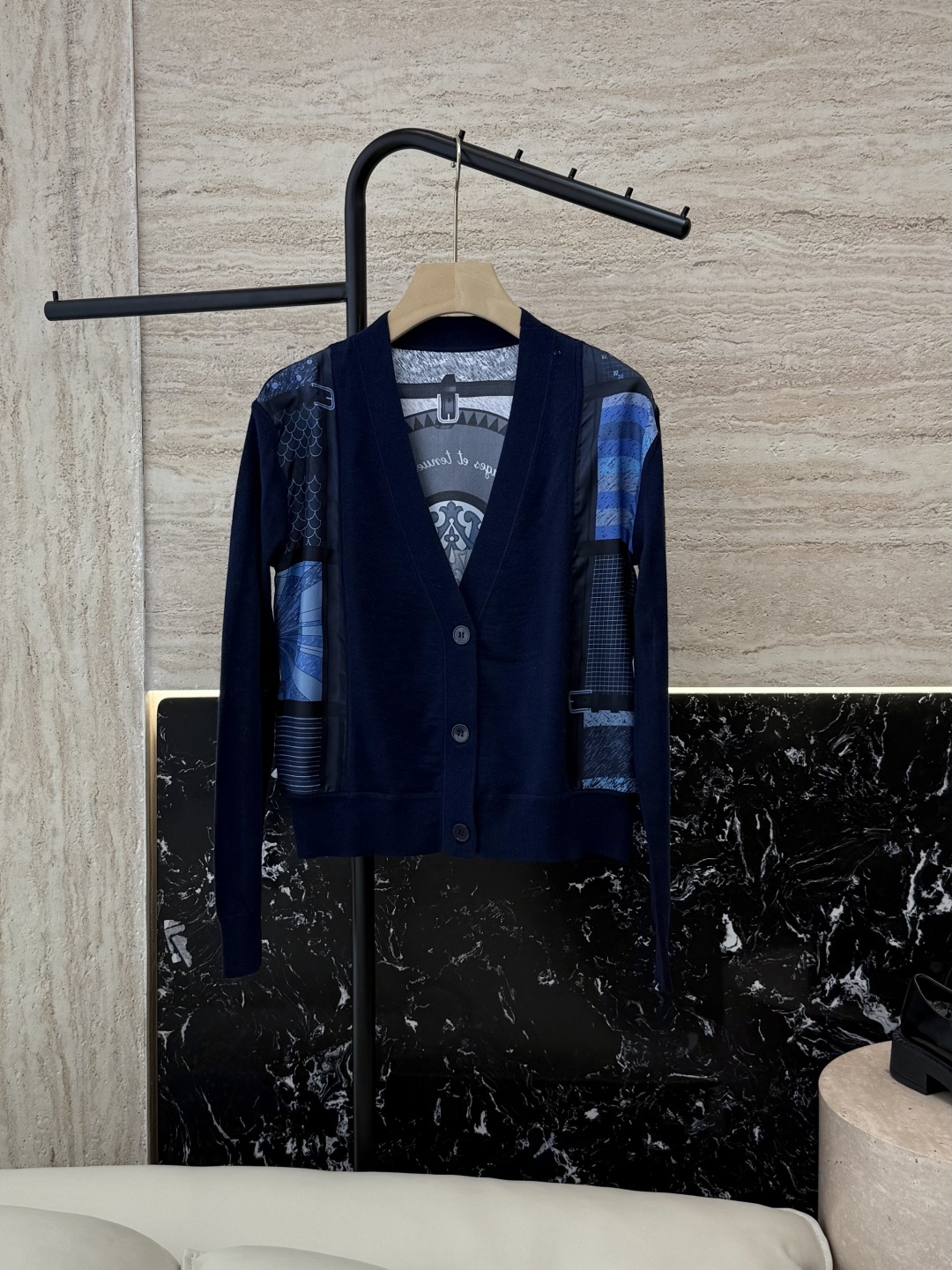 NO:567771,H32587#New Jacket P H Home Hermes Silk Printed Splicing Long Sleeve Knitted Wool Cardigan Gray Blue Pink S-XL,,hermes,jackets & coats,real silk,alexander wang19860909H32587#新款外套P H家 爱马仕 真丝印花拼接长袖针织羊毛开衫 灰色 蓝色 粉色 S-XL,,hermes,jackets & coats,real silk,alexander wang,Women's clothing