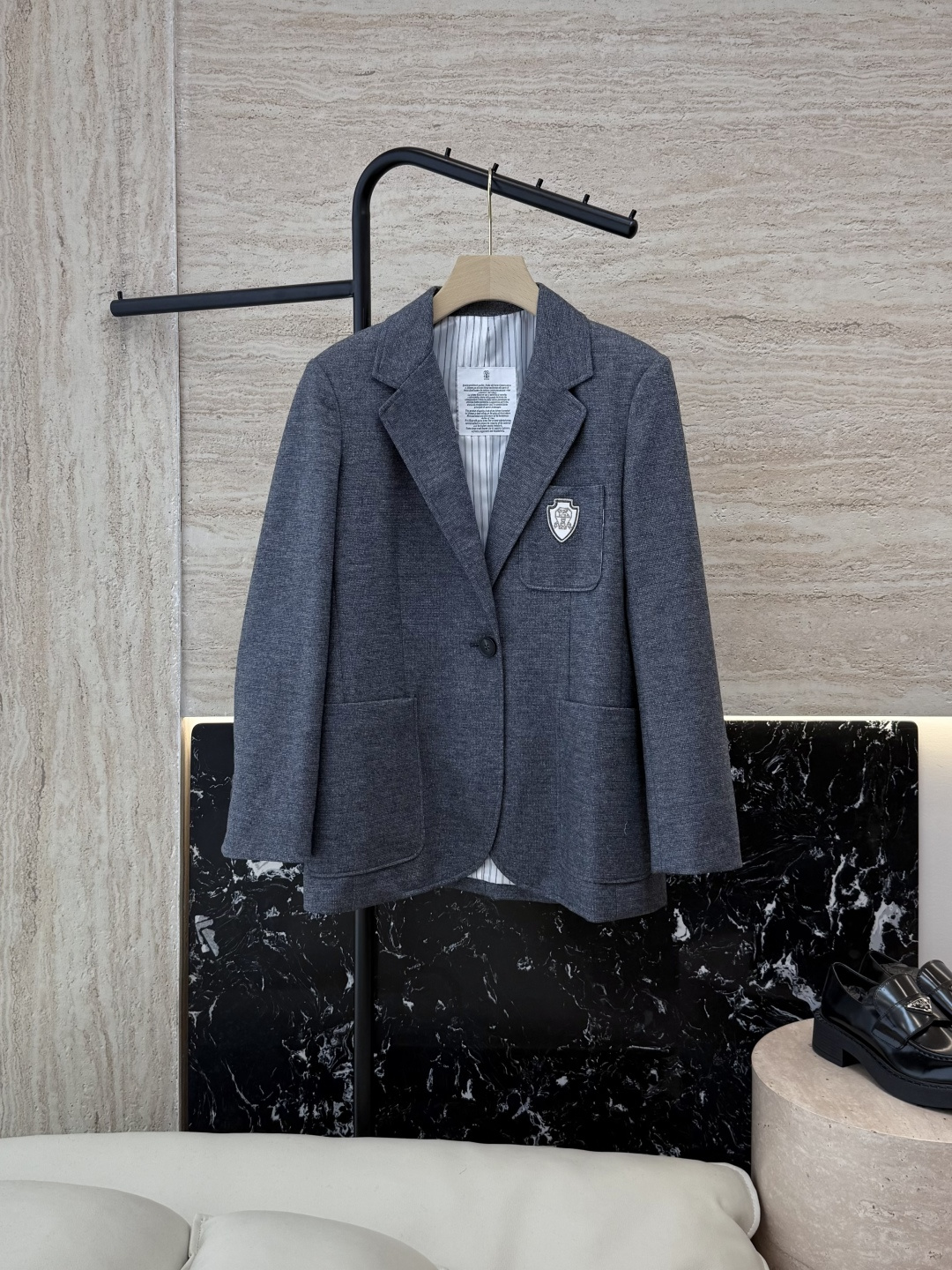 NO:568644,QD7932#New Jacket P BC Original Quality 30 Wool Embroidered Logo Suit Jacket Gray Beige 36-42,,jackets & coats,business suit,alexander wang19860909QD7932#新款外套P BC 原单品质 30 羊毛 绣花logo 西装外套 灰色 米色 36-42,,jackets & coats,business suit,alexander wang,Women's clothing