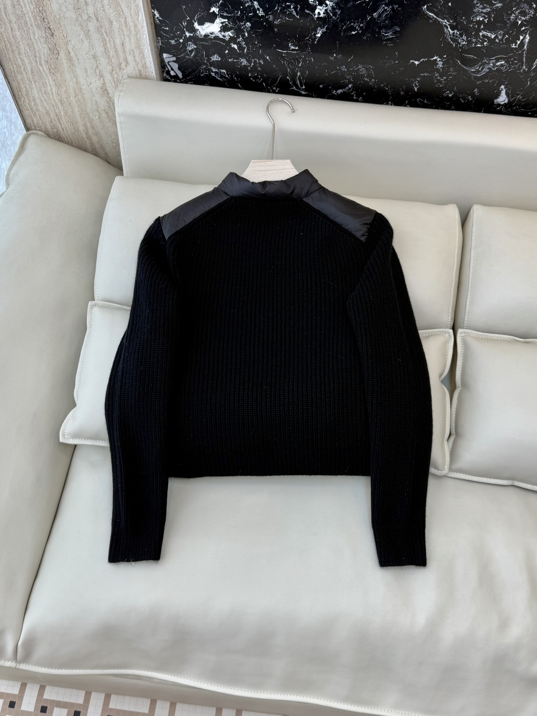 M421#新款羽绒服‼️清版1S Mon 蒙口 顶级版‼️90% 白鹅绒 拼接100% 羊毛针织袖 薄羽