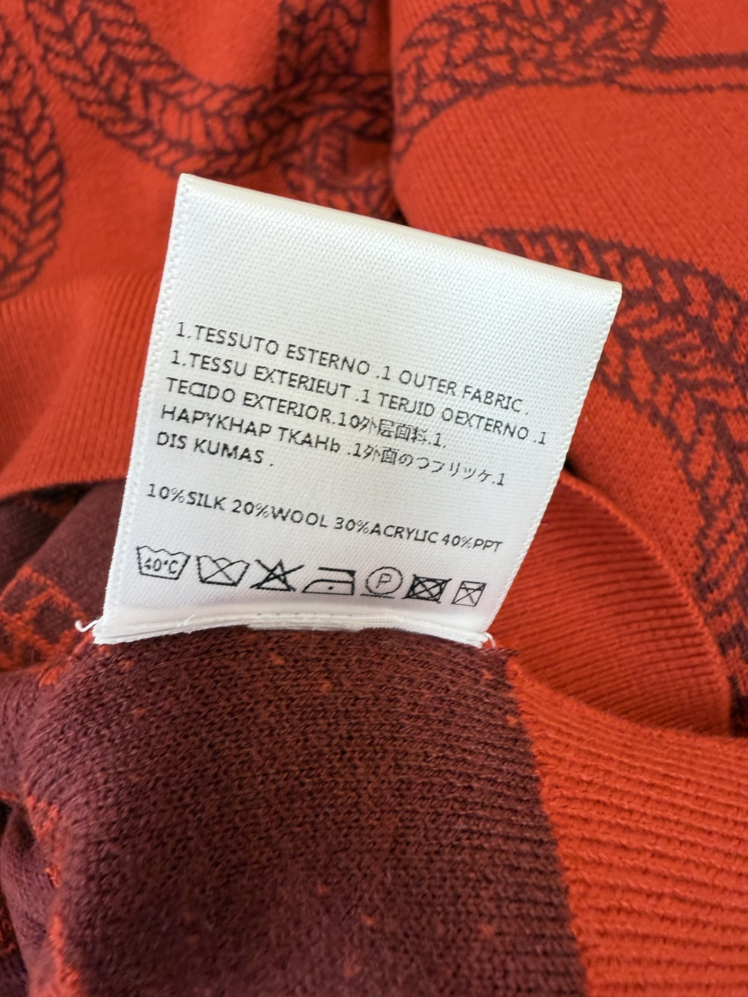 H32590#新款羊毛针织💕H家 爱马仕 20% 羊毛 开衫外套 羊毛针织衫 黑色 红色 S-XL