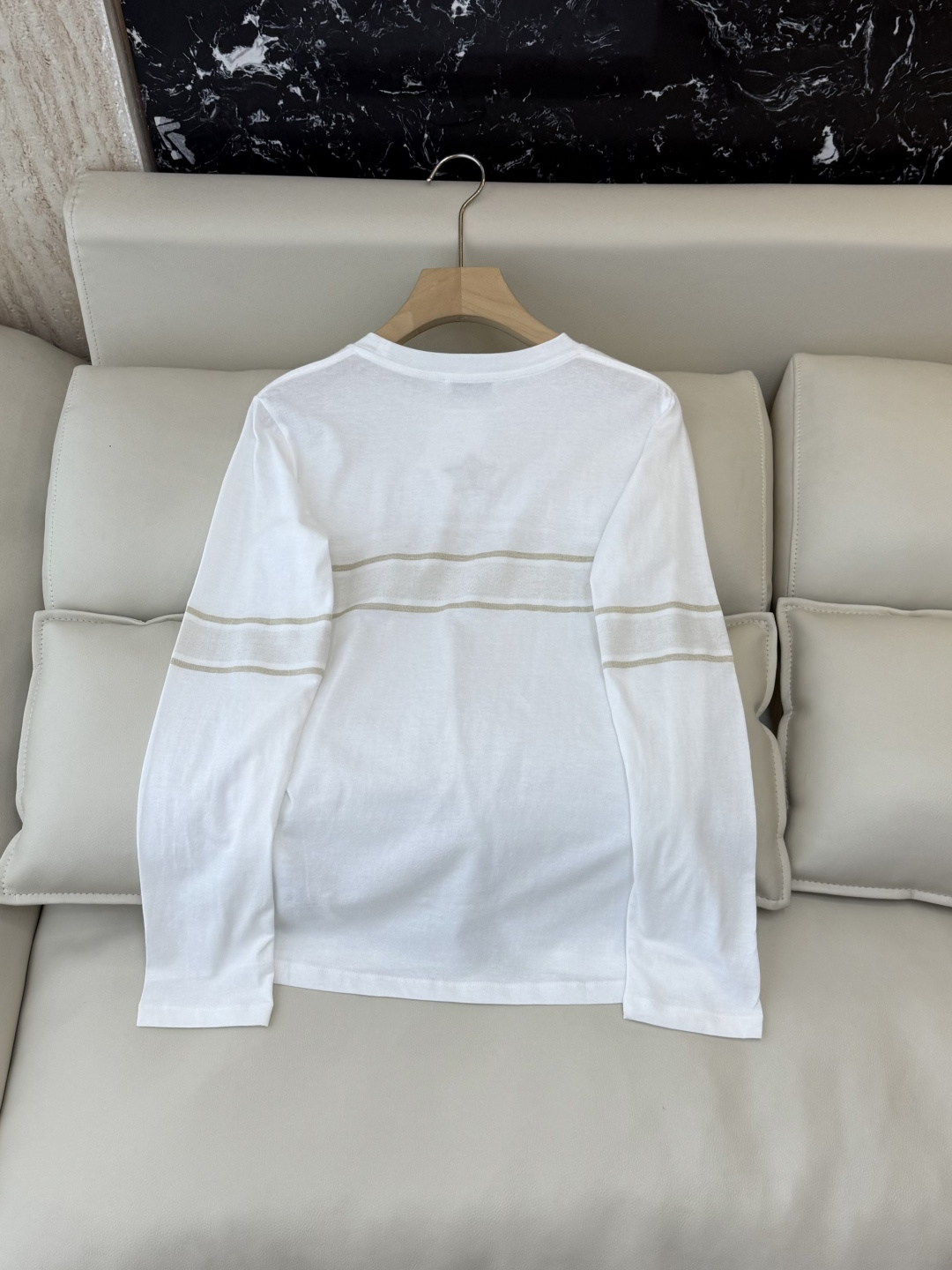 QG0123#新款长袖T恤‼️Dior 经典款 字母印花/五角星印花 长袖T恤 两色 SML