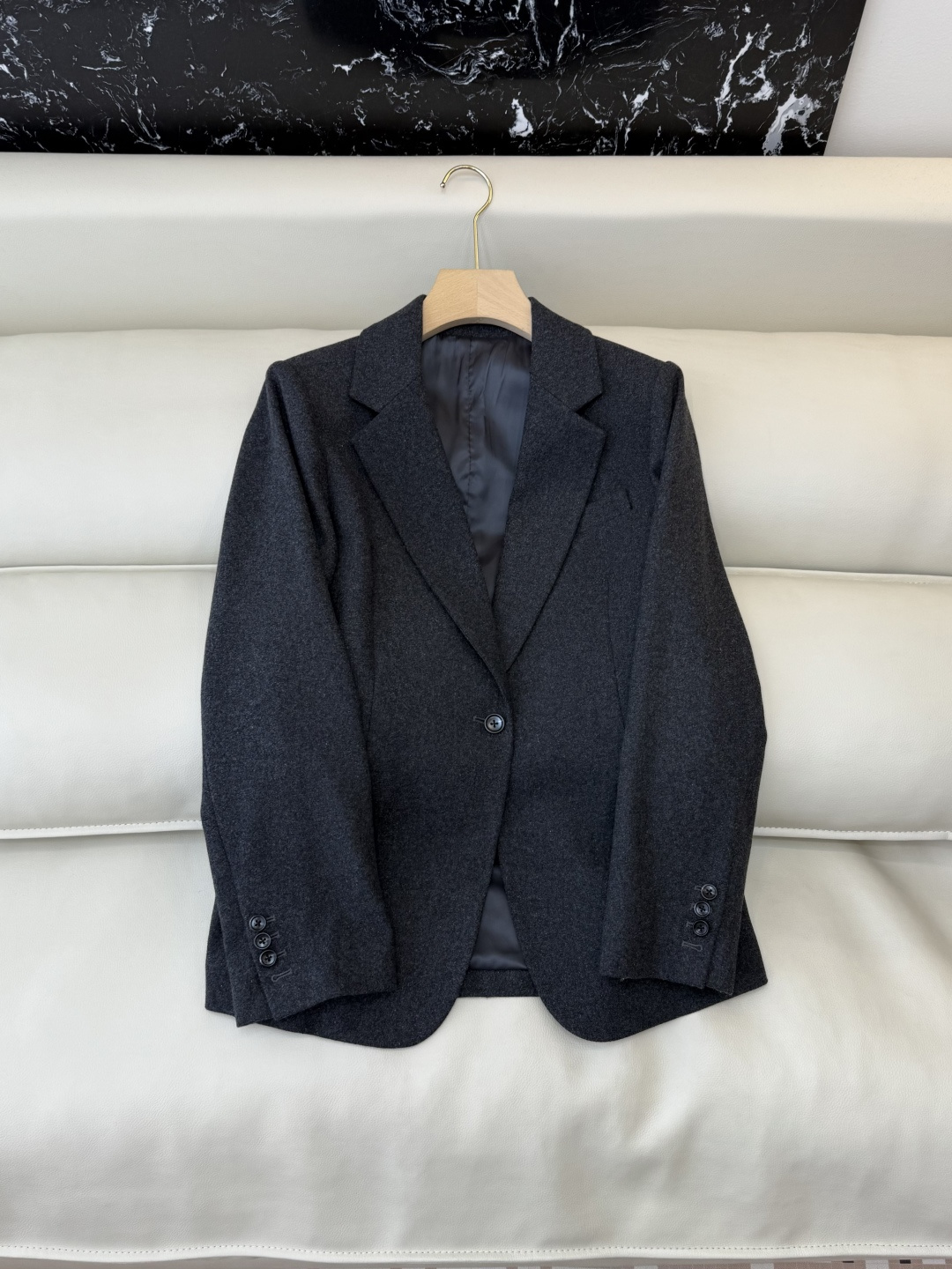NO:622533,LM016# New Blazer P Theory Wool Dark Gray Blazer Size 0-2-4-6-8,,jackets & coats,business suit,alexander wang19860909LM016#新款西装外套P Theory 羊毛 深灰色 西装外套 0-2-4-6-8码,,jackets & coats,business suit,alexander wang,Women's clothing