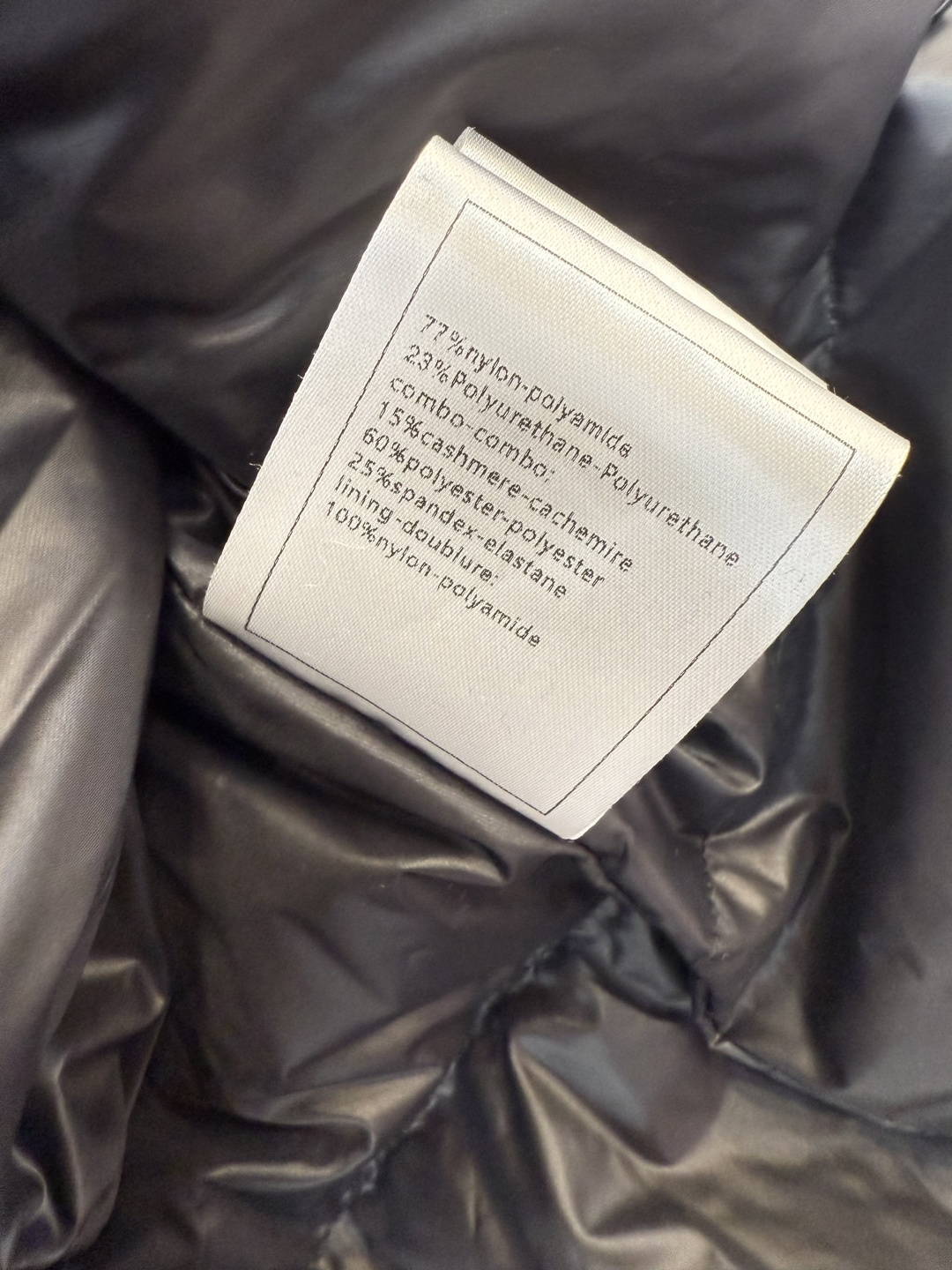 QGL036#新款羽绒服💕Chanel Coco 钉珠 羊绒拼接 羽绒服 黑色 白色 36/38/40