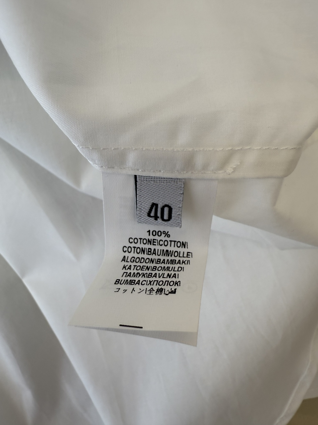 BS1021#新款衬衫💕BC 链条装饰 长袖棉料衬衫 蓝色 白色 36-42