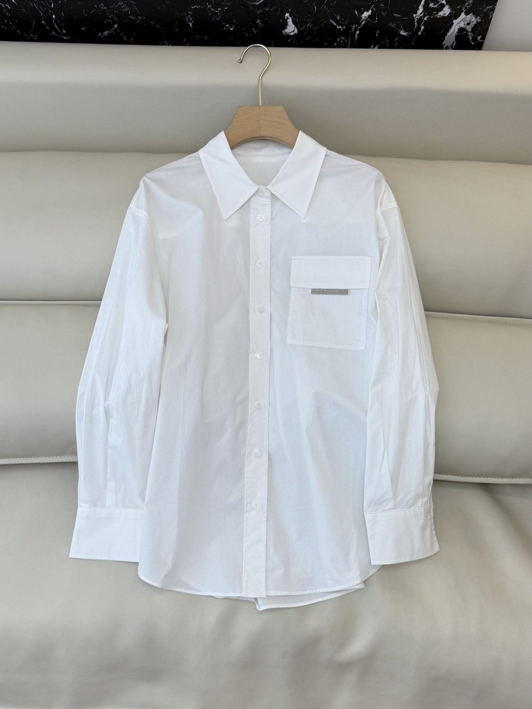 NO:655400,BS1021# new shirt P BC chain decoration long-sleeved cotton shirt blue white 36-42,,shirts,alexander wang19860909BS1021#新款衬衫P BC 链条装饰 长袖棉料衬衫 蓝色 白色 36-42,,shirts,alexander wang,Women's clothing