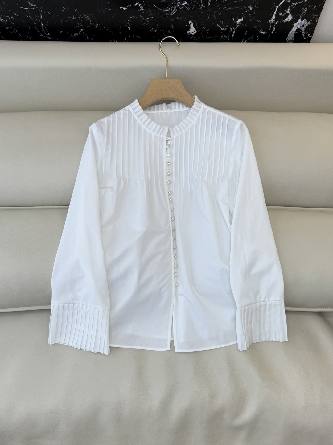 NO:655424,BS1040# New Shirt Heavy Duty Pleats Long Sleeve Accordion Shirt White SMLXL,,shirts,alexander wang19860909BS1040#新款衬衫 重工捏褶子 长袖风琴褶 衬衫 白色 SMLXL,,shirts,alexander wang,Women's clothing