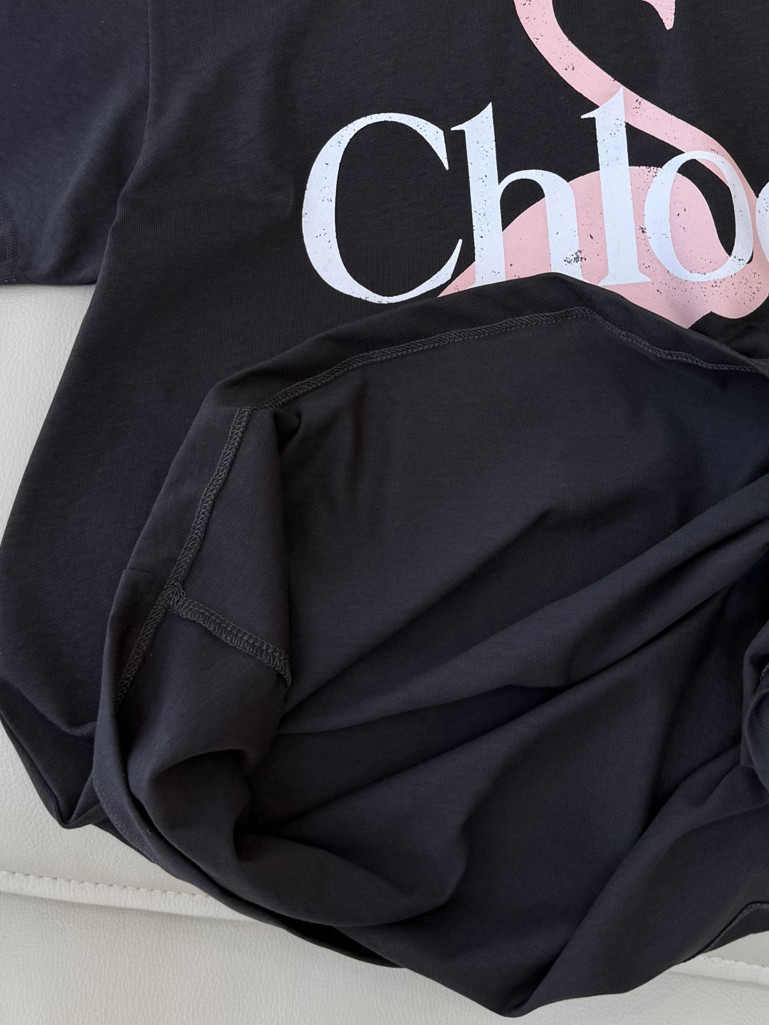 CK036#新款T恤💕Chloe 最新爆款 火烈鸟🦩印花字母logo 短袖T恤 两色 SML