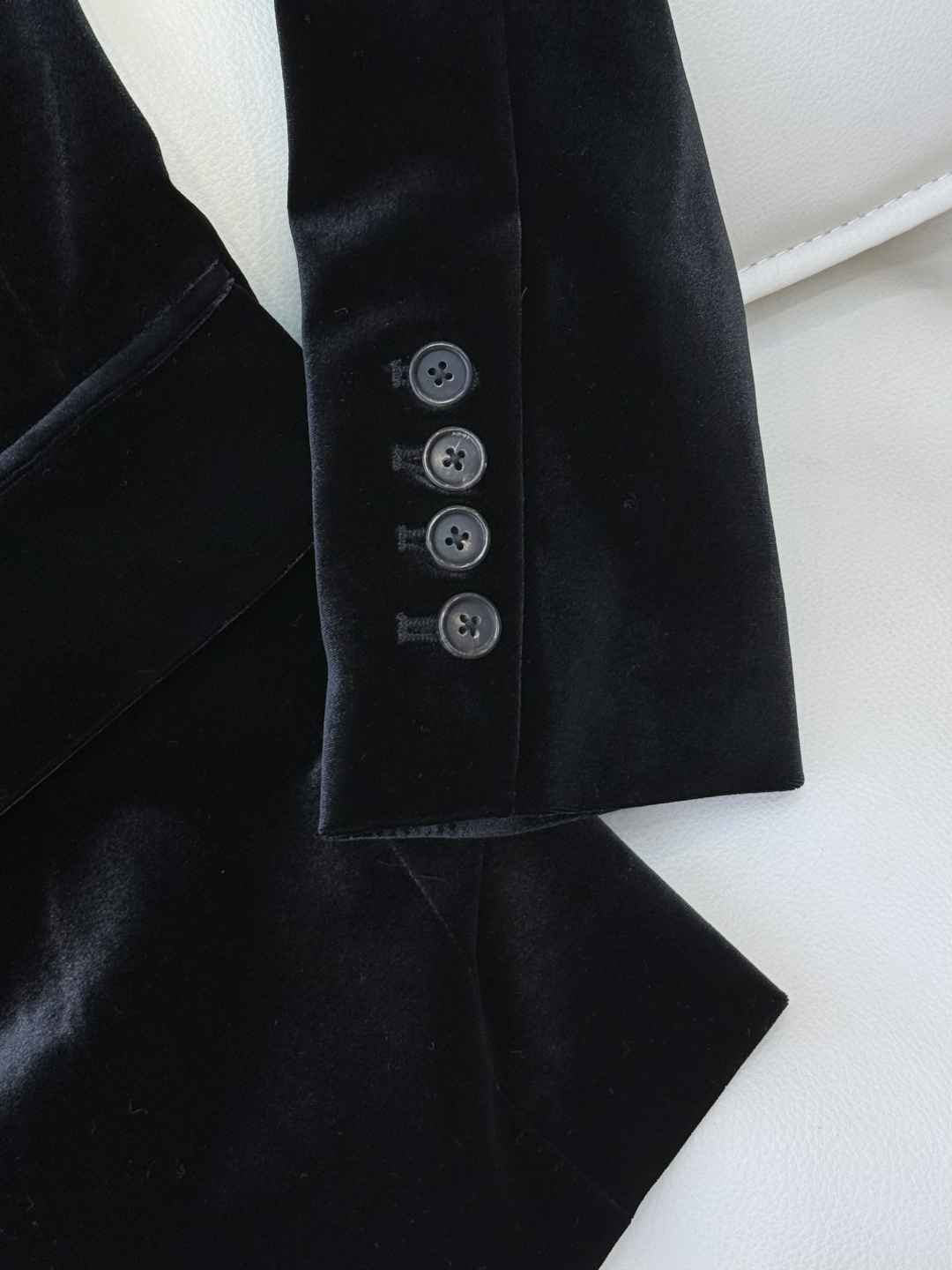 XZ0140#新款外套💕YSL 丝绒双排扣 西装外套 黑色 棕色 SMLXL