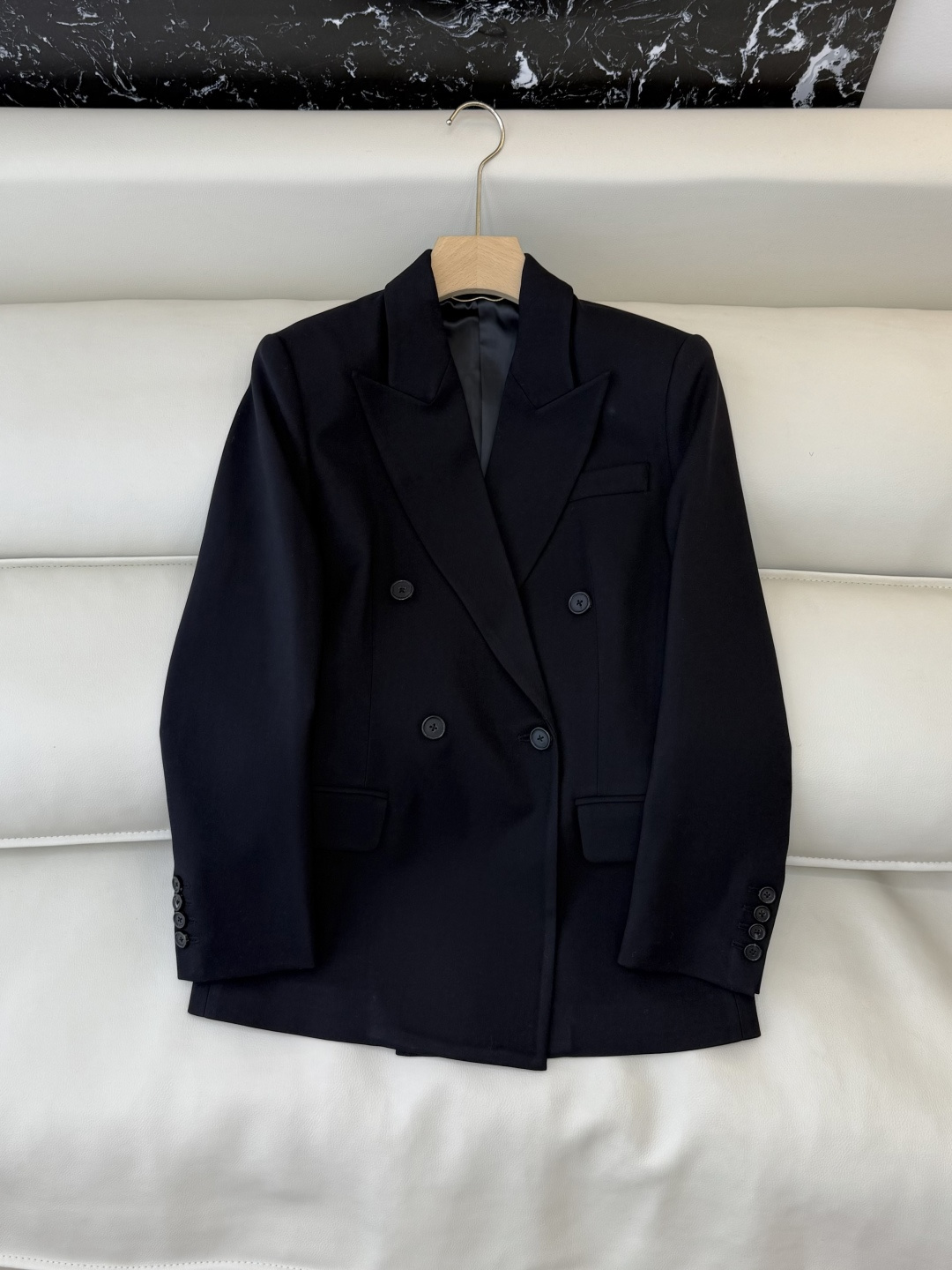 NO:658140,XZ0132# New Jacket YSL Double Breasted 40 Wool Double Breasted Long Sleeve Suit Jacket Black S-XL,,saint laurent,jackets & coats,business suit,alexander wang19860909XZ0132#新款外套 YSL 双排扣 40羊毛 双排扣 长袖西装外套 黑色 S-XL,,saint laurent,jackets & coats,business suit,alexander wang,Women's clothing