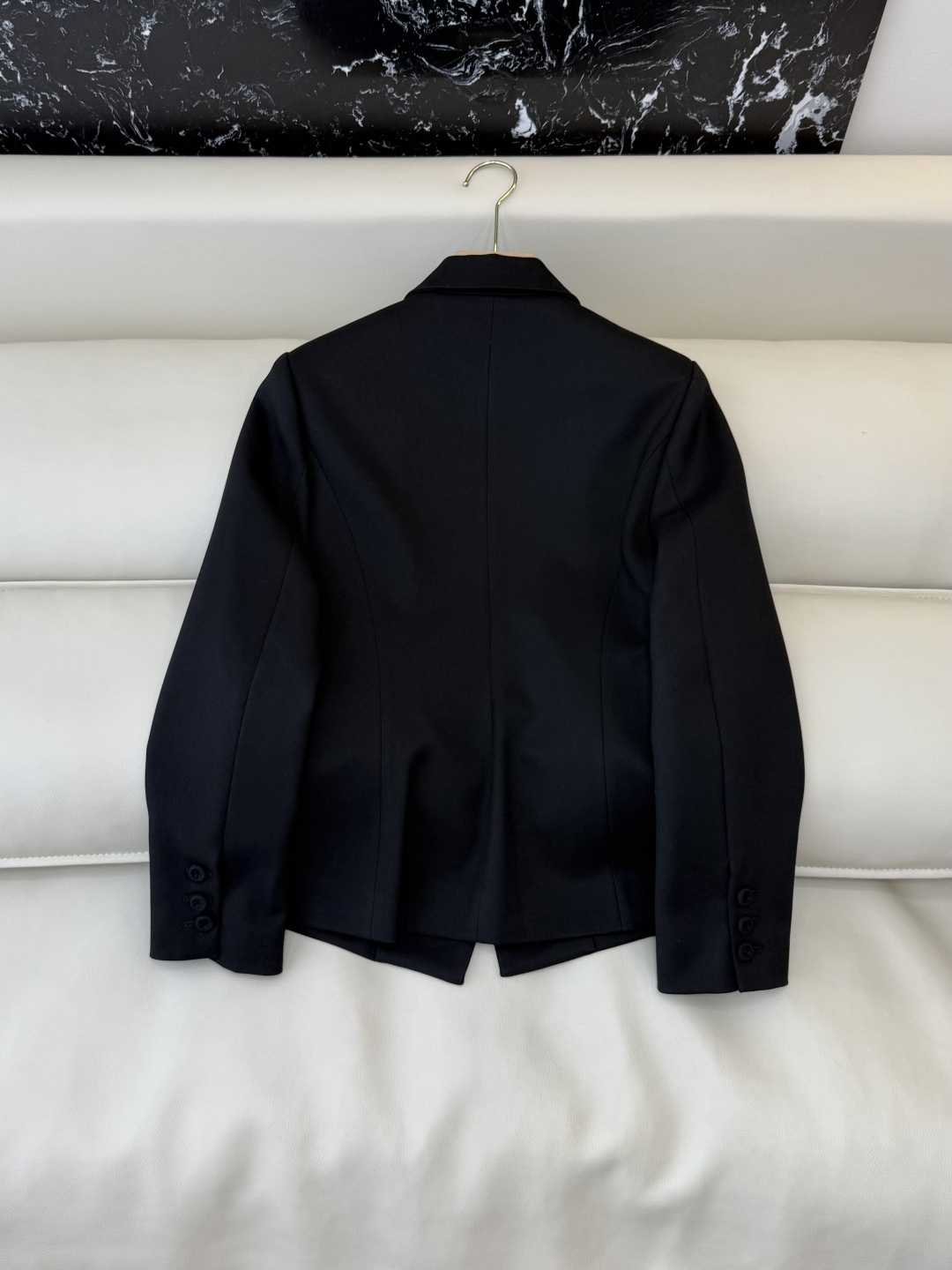 XZ0131#新款外套🌾Dior 10% 羊毛 一排扣 修身显瘦 长袖西装外套 黑色 米白色 36-42