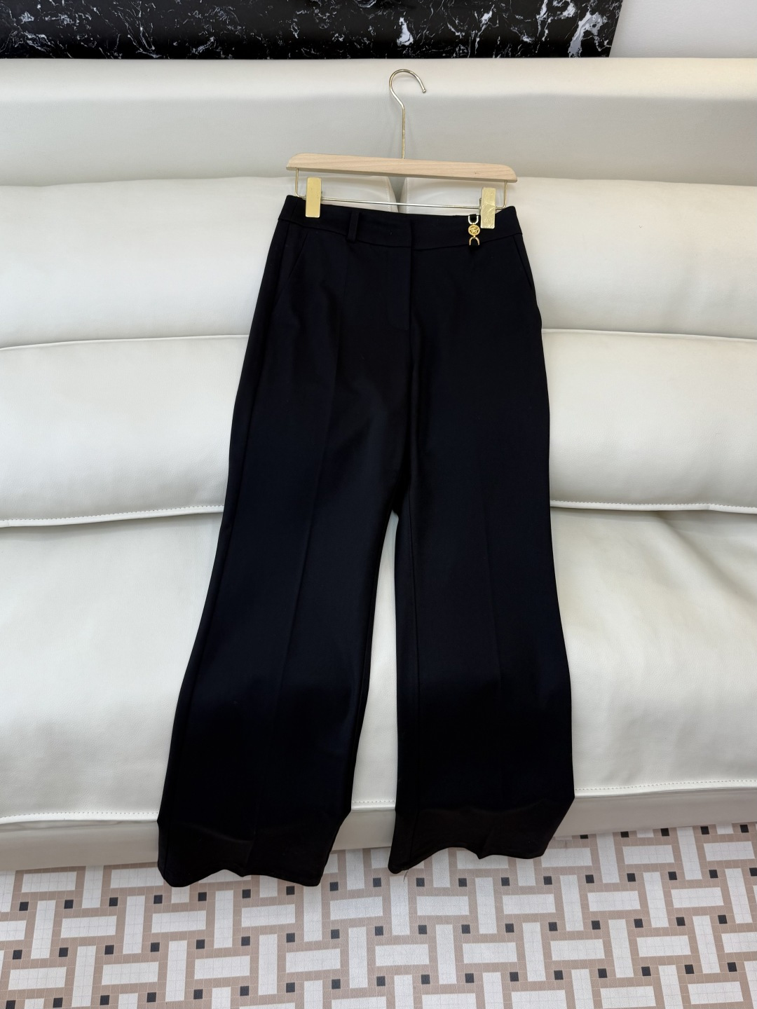 XZ0135#新款套装🌾VERSACE 范思哲 30%羊毛西装外套➕长裤套装 黑色 S-XL