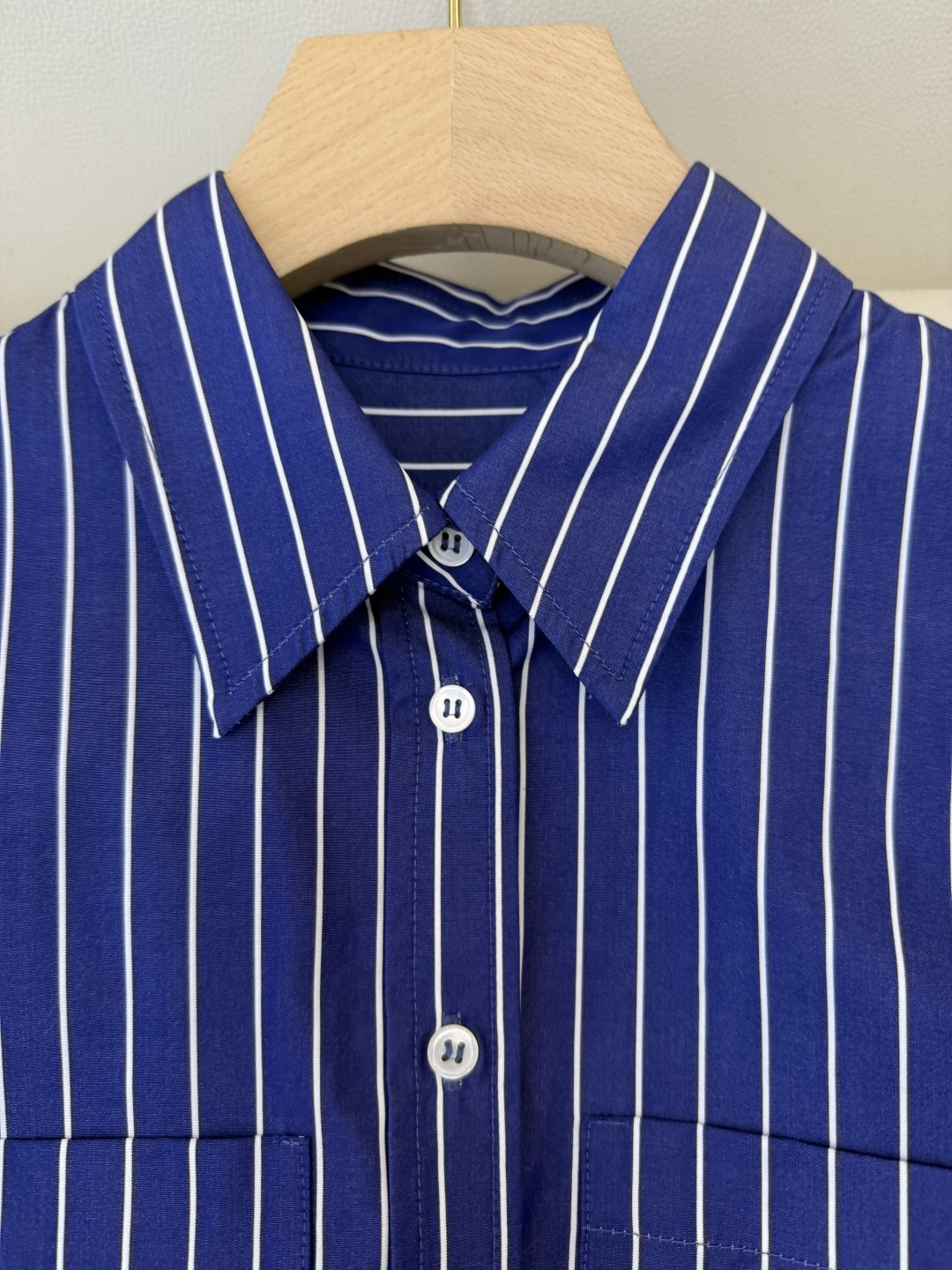 QD7956#新款衬衫🌾BC ⛓️链条装饰 条纹长袖衬衫 两色 36-42