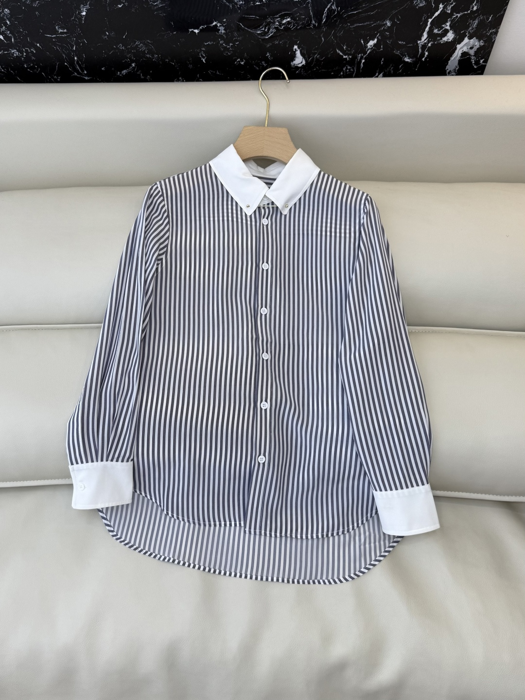NO:657041,QD7966# new shirt P LP top version silk striped print long-sleeved shirt 36-42,,loro piana,shirts,real silk,alexander wang19860909QD7966#新款衬衫P LP 顶级版 真丝条纹印花 长袖衬衫 36-42,,loro piana,shirts,real silk,alexander wang,Women's clothing