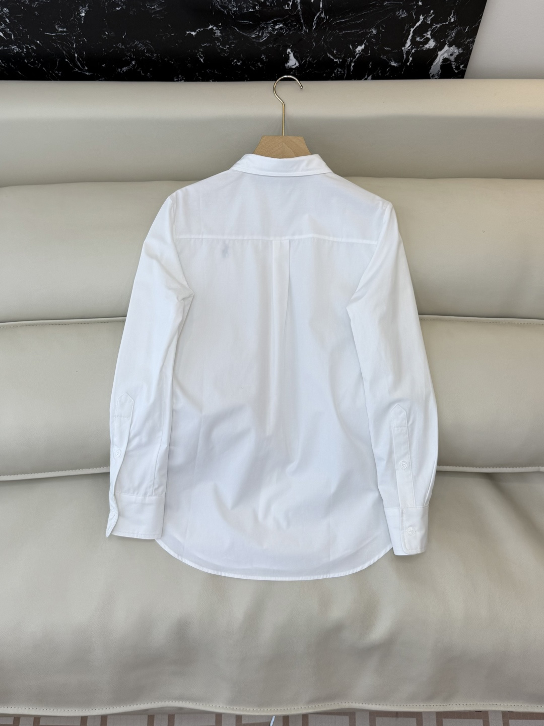 CY065#新款衬衫。polo 长袖纯棉 基础款 衬衫 白色 蓝色 条纹色 SML