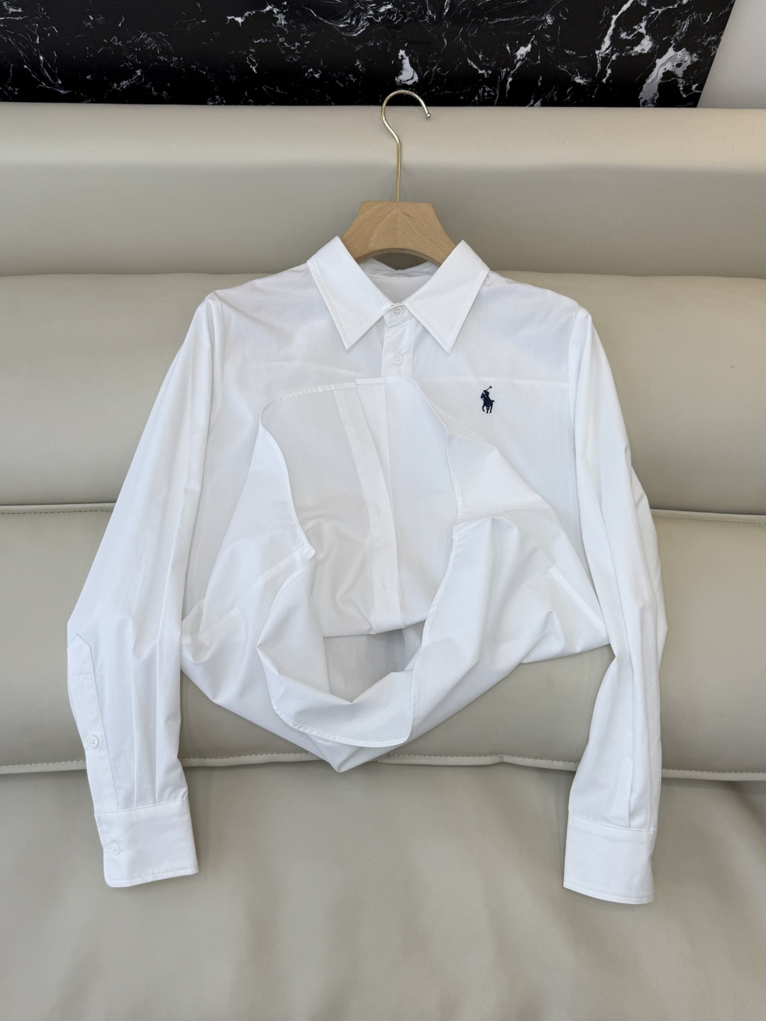 CY065#新款衬衫。polo 长袖纯棉 基础款 衬衫 白色 蓝色 条纹色 SML