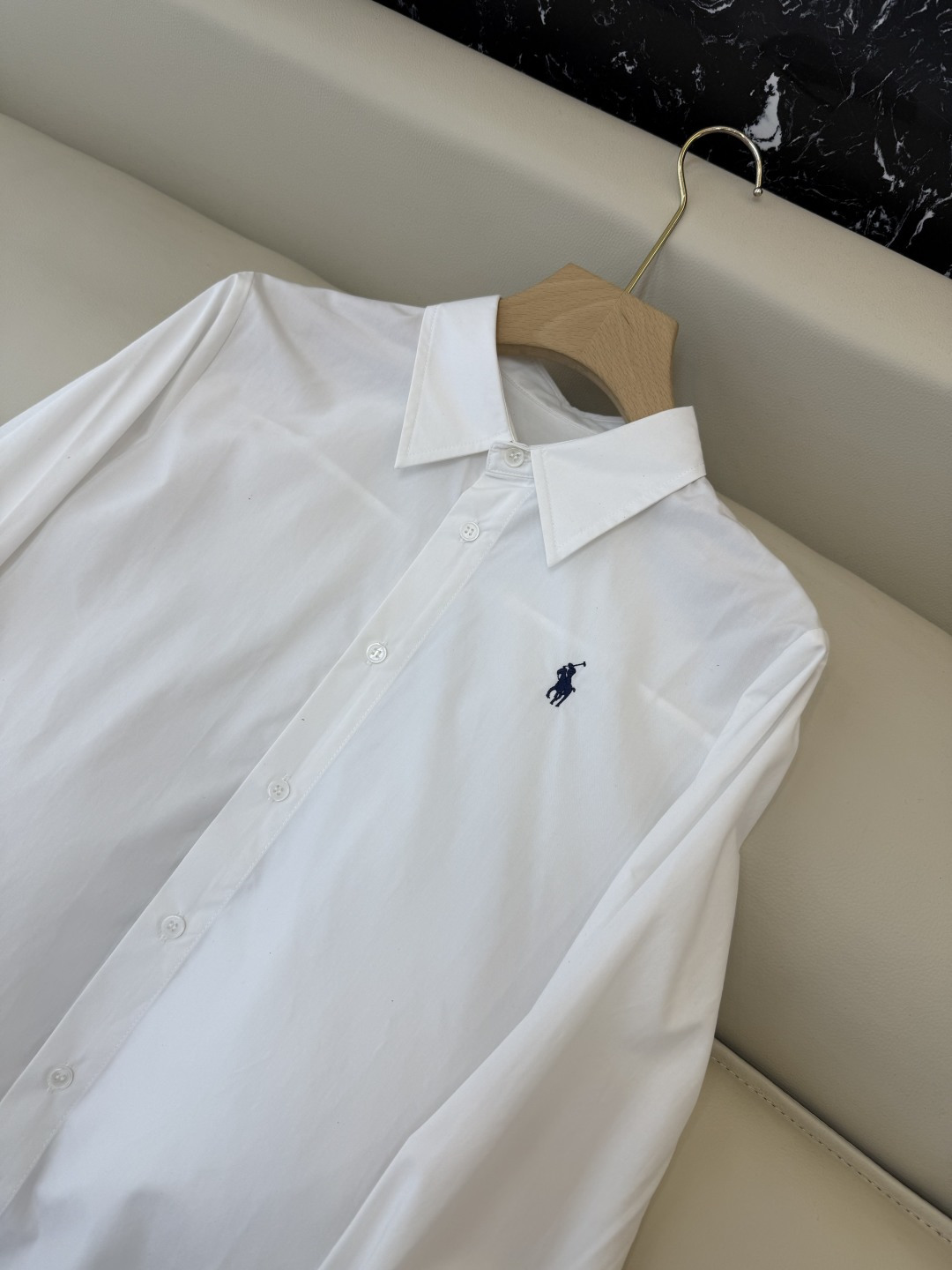 CY065#新款衬衫。polo 长袖纯棉 基础款 衬衫 白色 蓝色 条纹色 SML